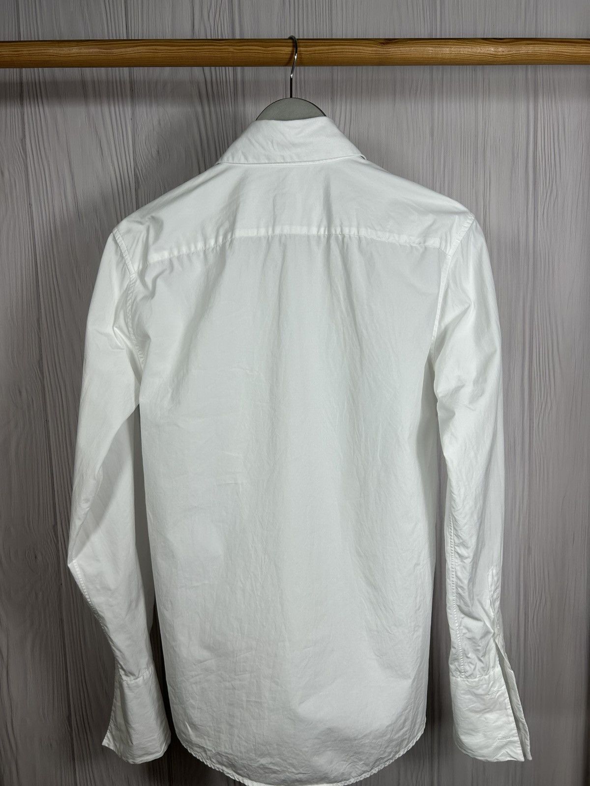 Jil Sander Jil Sander Pleated Dress Shirt 38 Button Up Size US M / EU 48-50 / 2 - 13 Thumbnail