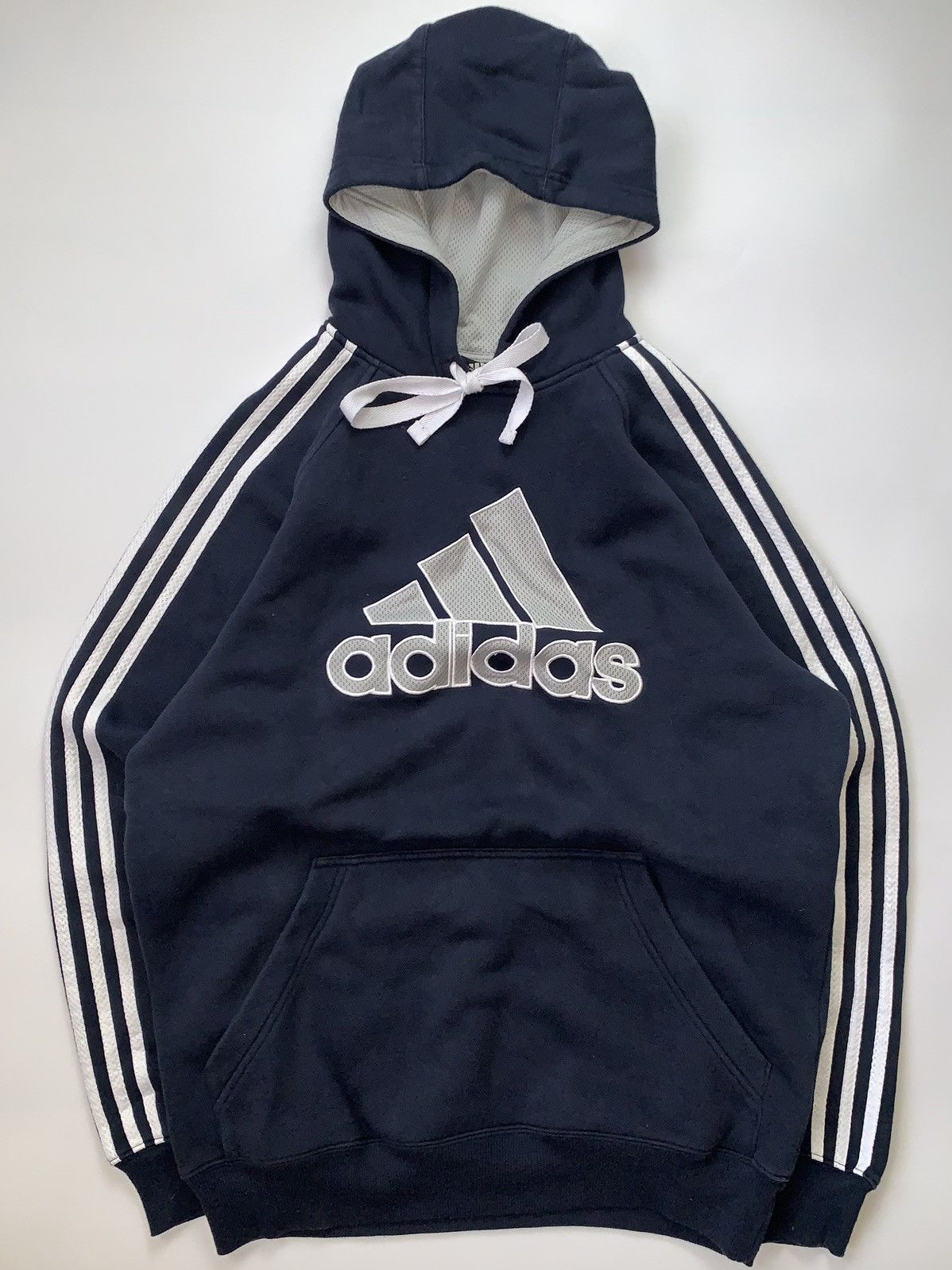 Other Vintage 90s Adidas Hoodie Big Central Embroidered Logo Y2K Size US S / EU 44-46 / 1 - 2 Thumbnail