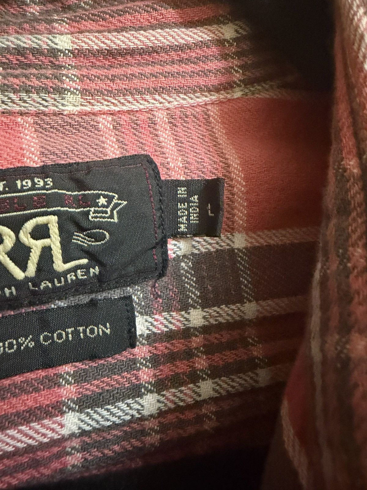 RRL Ralph Lauren Double RL Flannel Size US L / EU 52-54 / 3 - 6 Thumbnail