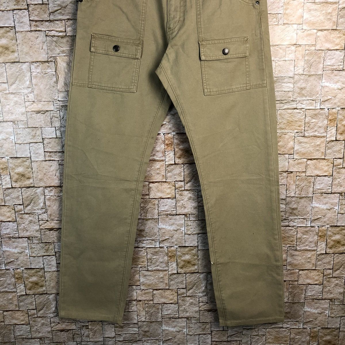 Japanese Brand Uniqlo japan vintage tactical Brown cargo Pants #A128 Size US 31 - 3 Thumbnail