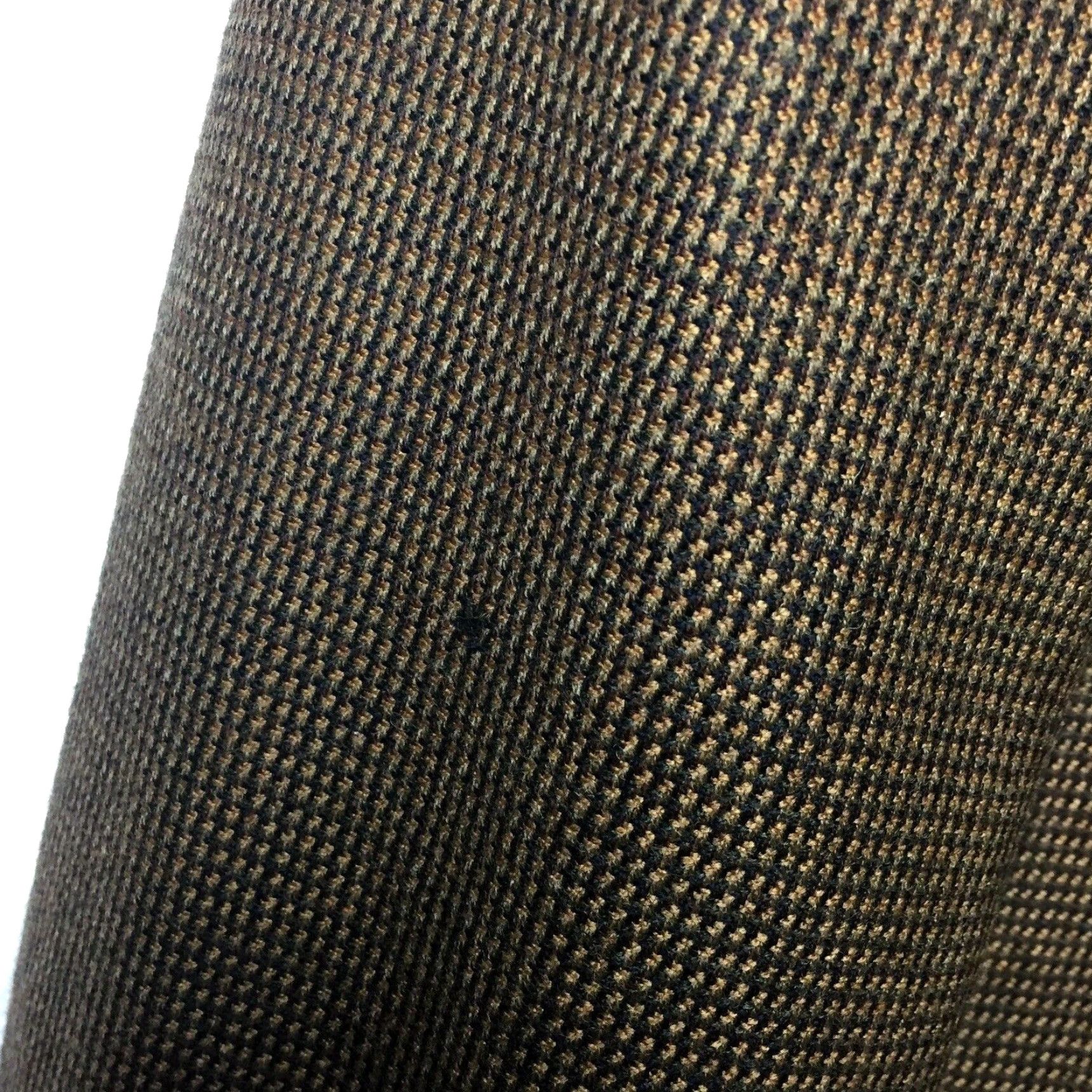 Vintage Chereskin Blazer Mens Size 44 Brown Houndstooth 2-Button Lambswool, Single-Breasted Jacket, Notch Lapel, Regular Length, Wool Coat, Mens Size 44R - 5 Thumbnail