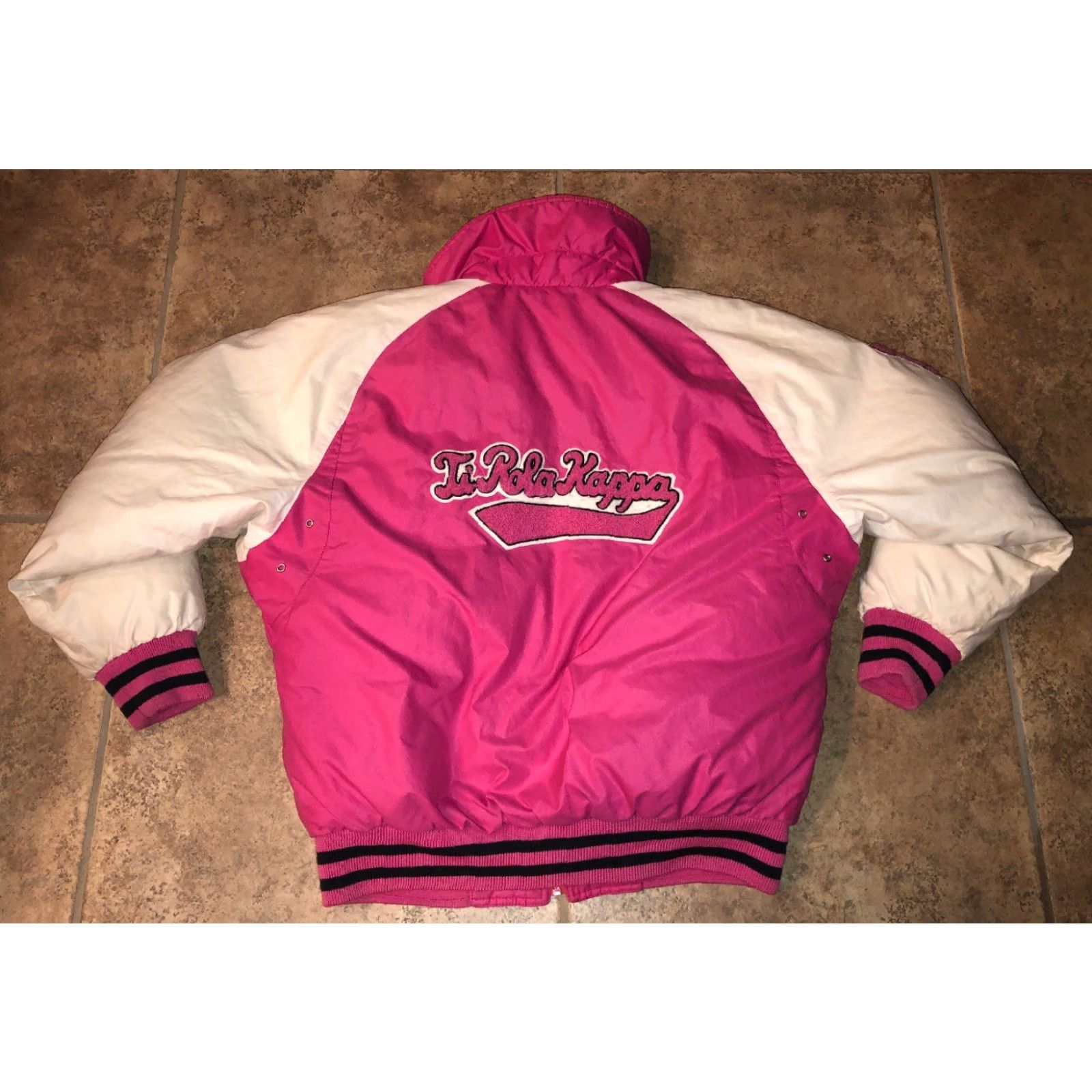 Vintage Vtg Ti Rola Kappa Tyrolia By Head Womens White/Pink Graphic Patch Jacket Size L / US 10 / IT 46 - 4 Thumbnail