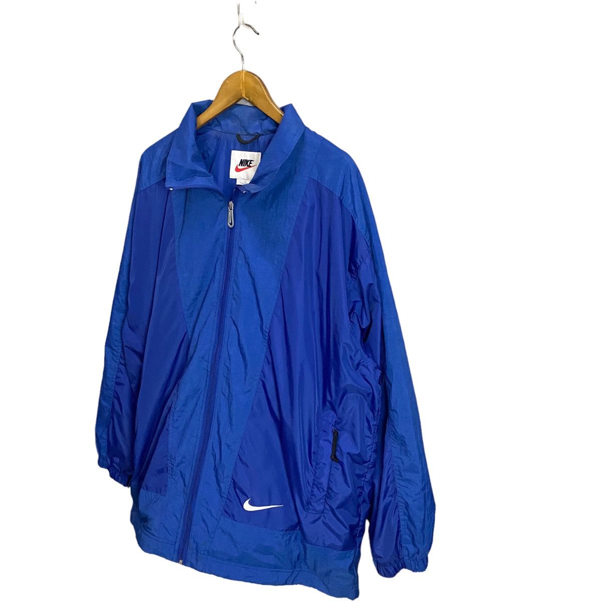 Nike × Vintage 【Rare】90's NIKE Silver Tag Embroidered Logo Nylon Jacket Size US XL / EU 56 / 4 - 3 Thumbnail
