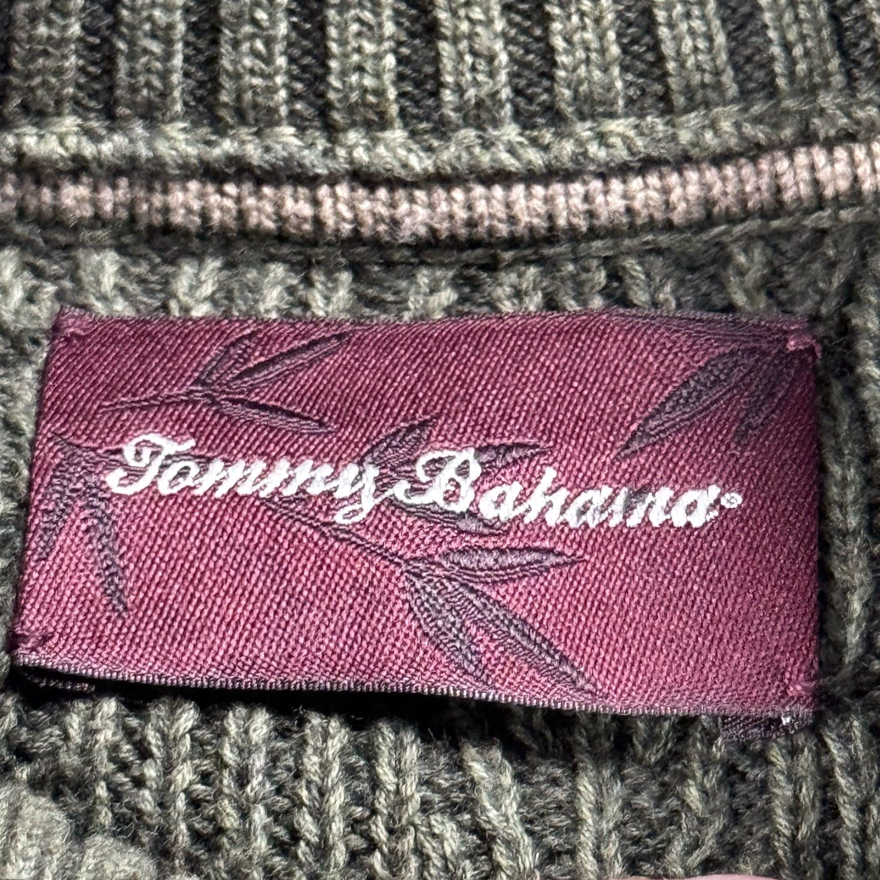 Tommy Bahama TOMMY BAHAMA Sweater Shirt 1/4 Zip Stretch Knit Pullover 100% Cotton Gray M Men's Slim Pullover Knit Sweater - 4 Season, Casual Workwear Size US M / EU 48-50 / 2 - 3 Thumbnail