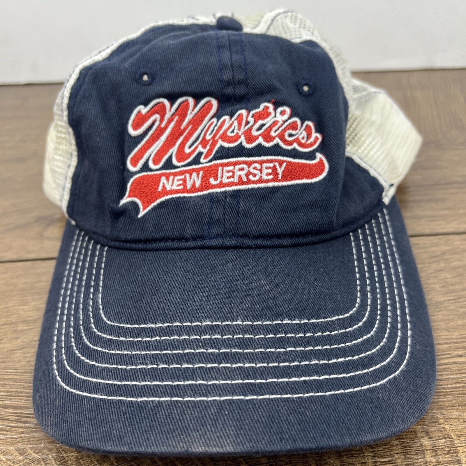 Other Mystics New Jersey Hat Blue Hat Adjustable Adult Size Hat Bl Size ONE SIZE - 5 Thumbnail