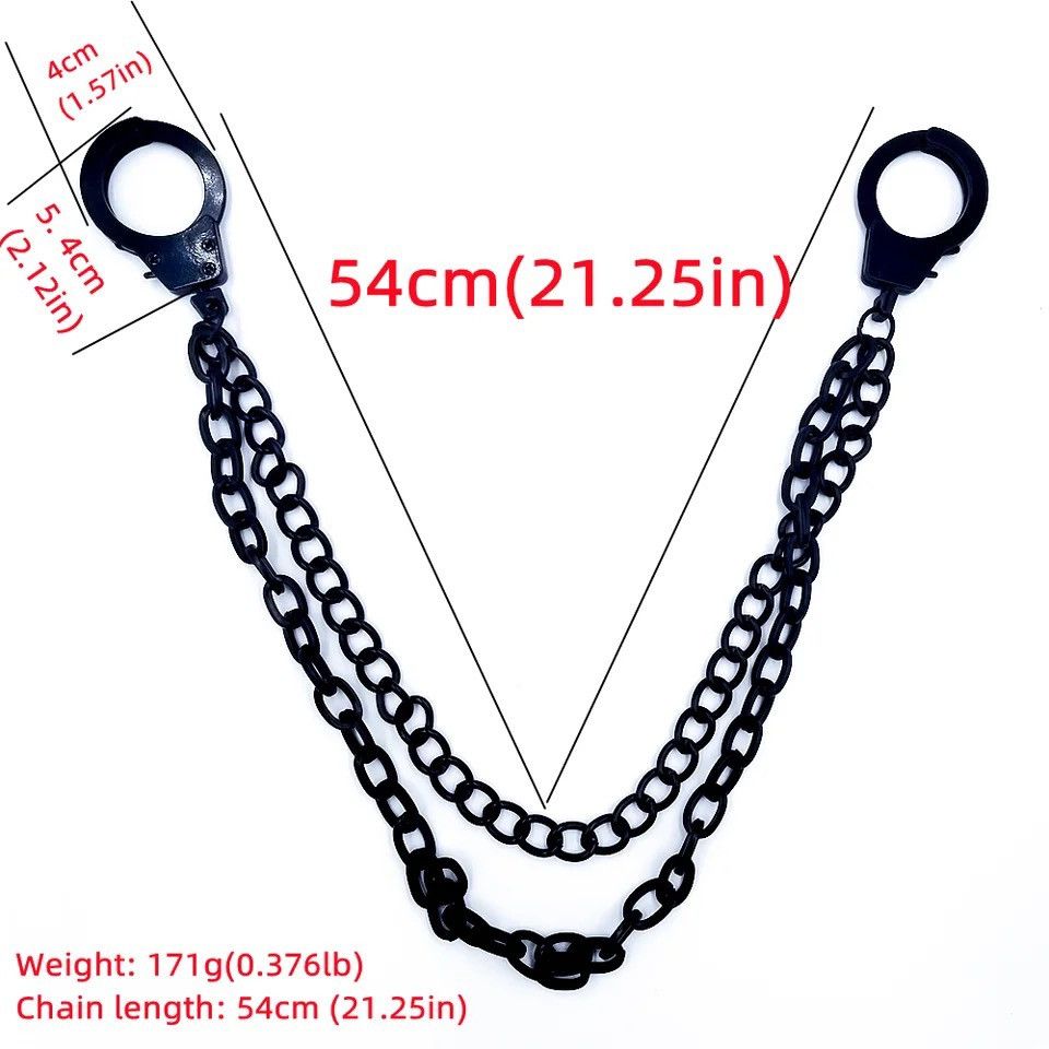 Jewelry Long Metal Rock Trousers Hipster Chain Size ONE SIZE - 4 Thumbnail
