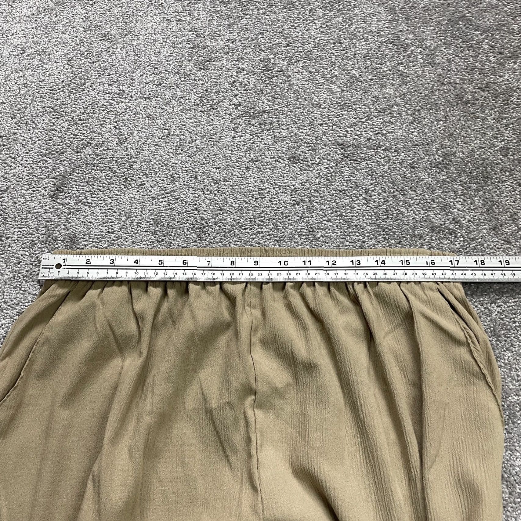 Vintage VINTAGE Briggs New York Pants Womens 22W Brown Elastic Waist Rayon Tapered 34x26 Size 40" / US 18 - 7 Thumbnail