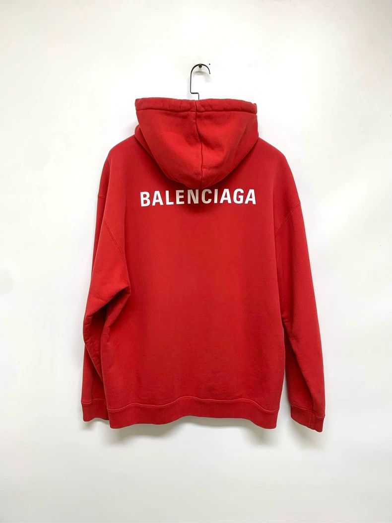 Balenciaga Balenciaga Red Hoodie 2505-Nextarrow Size US L / EU 52-54 / 3 - 8 Thumbnail