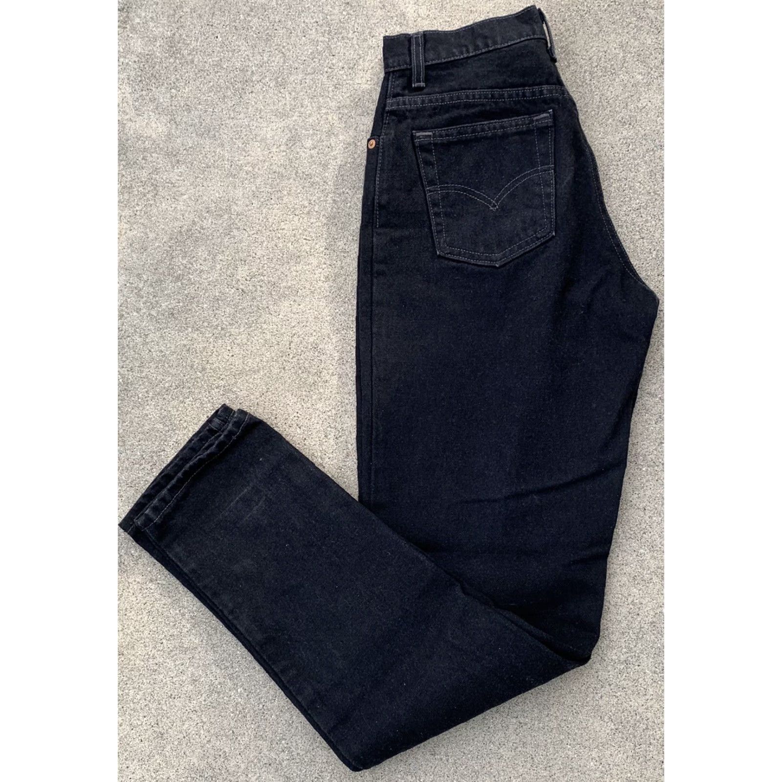 Levi's VINTAGE Levi's 550 Jeans Black 29" Waist 8 REG L High Rise Mom Relaxed 90s Retro Denim Jeans Women's Shoes? Size 30" / US 8 / IT 44 - 7 Thumbnail