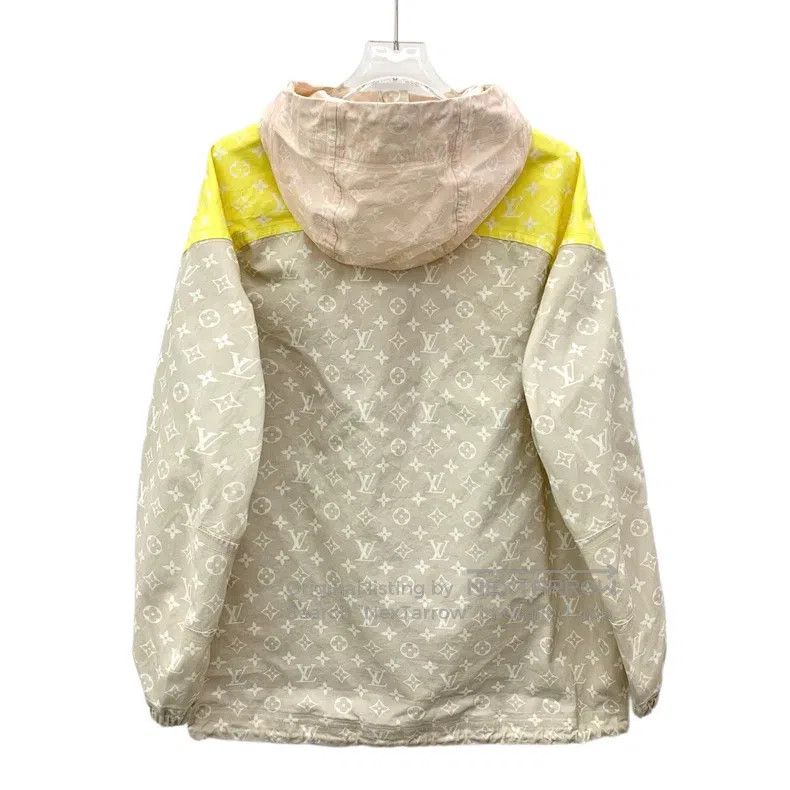 Louis Vuitton Louis Vuitton 22 color-block logo full-print cotton hooded Size XXS / US 00 / IT 34 - 2 Thumbnail