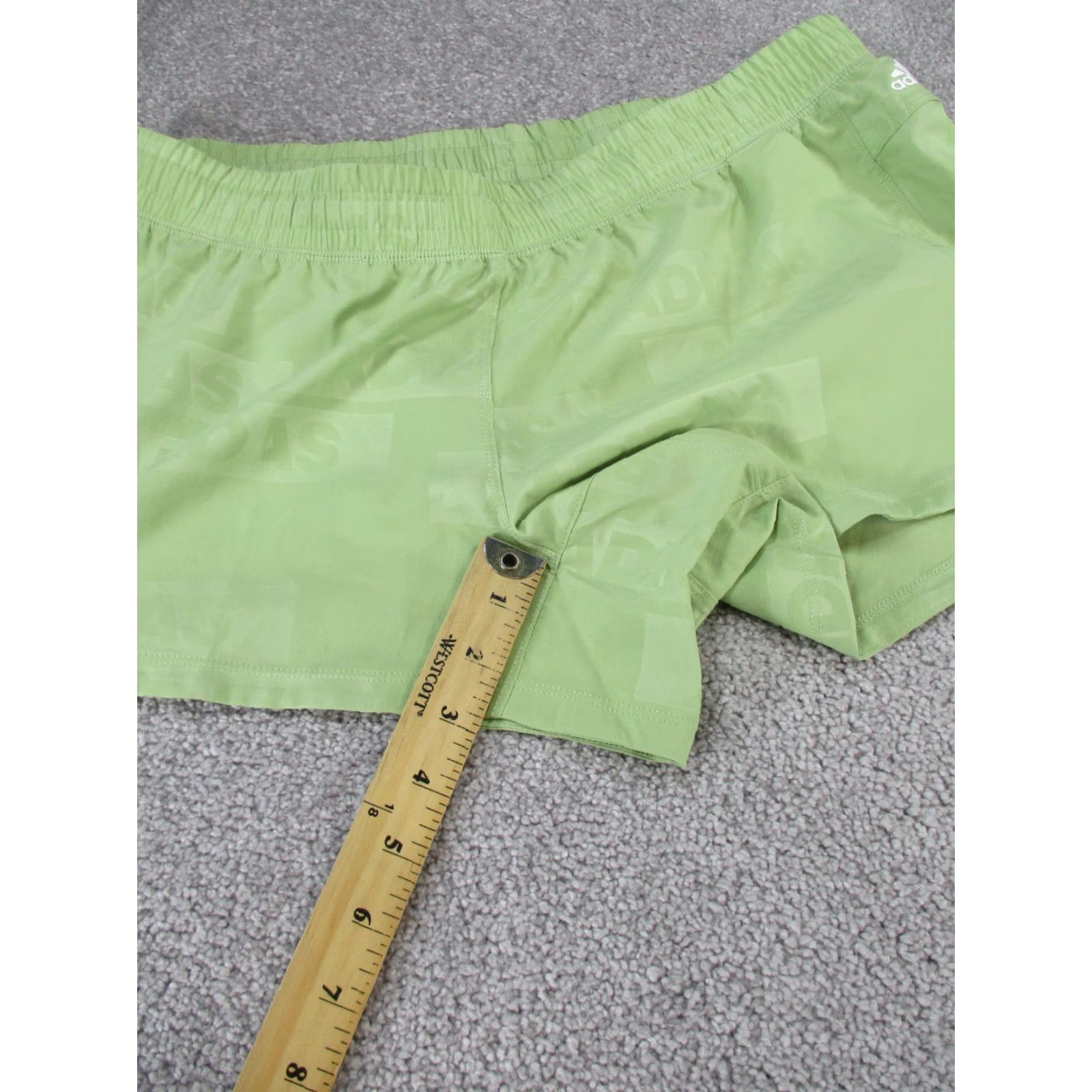 Adidas Adidas Shorts Womens Large Aeroready Green Lightweight Linerless Size 36" / US 14 / IT 50 - 3 Thumbnail