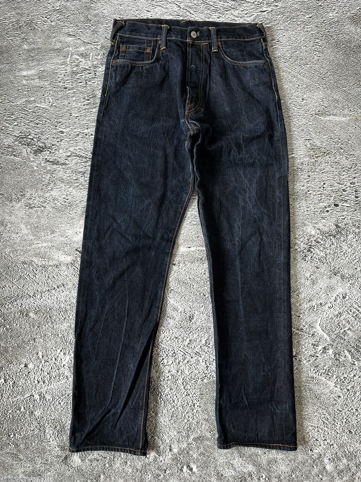 Evisu Evisu jeans daicock big logo gold selvedge denim Japan Size US 30 / EU 46 - 8 Thumbnail