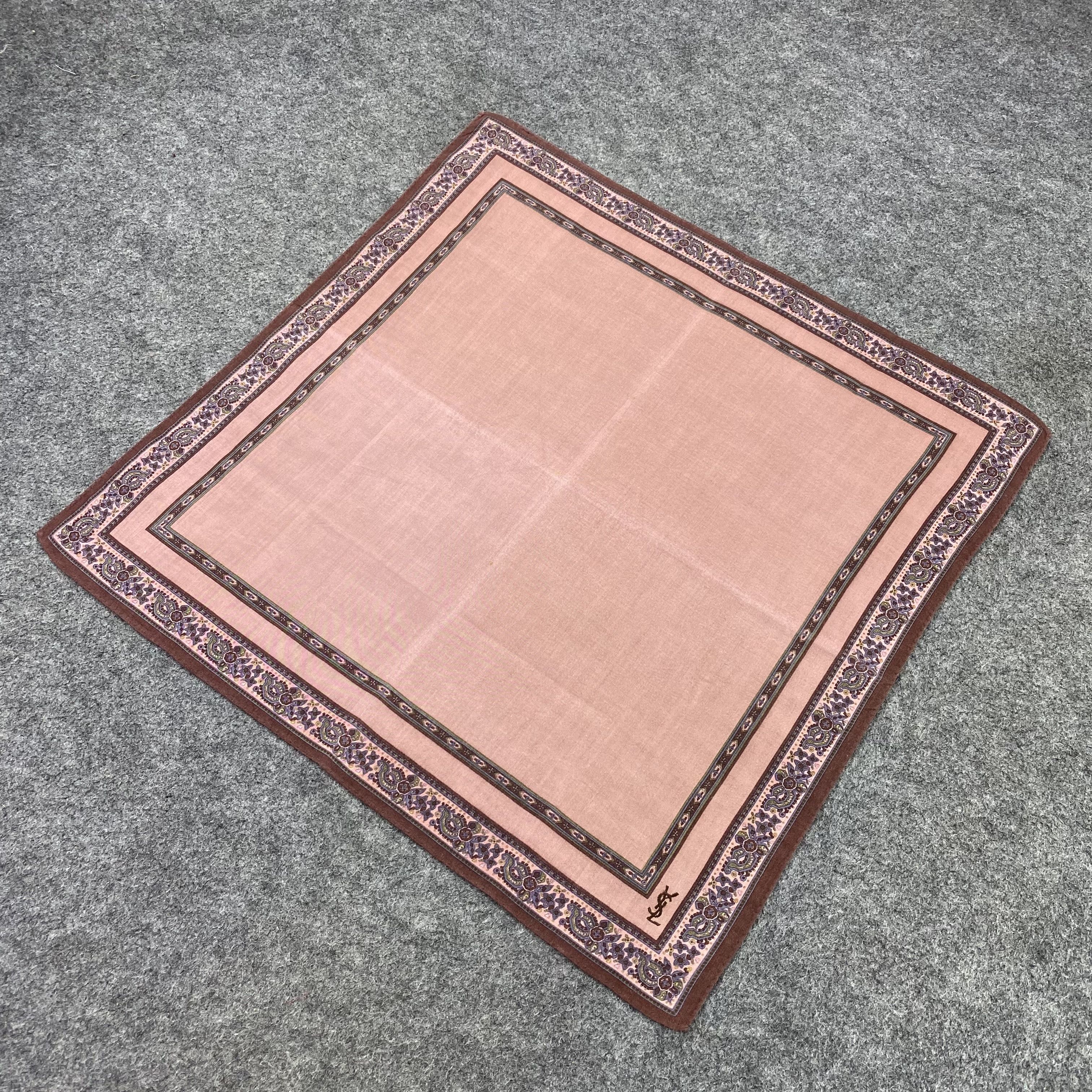 Yves Saint Laurent YSL Handkerchief Neckerchief Bandana-B1891 Size ONE SIZE - 4 Thumbnail