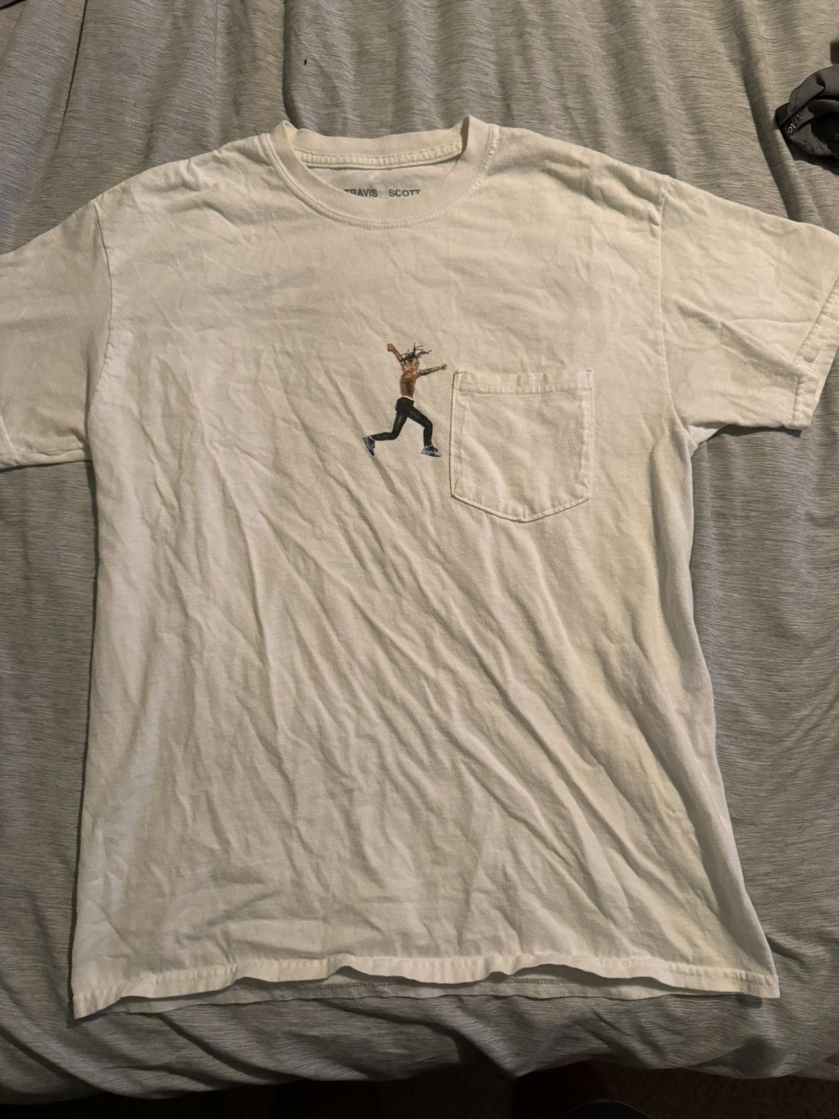 image of Jordan Vintage Virgil Abloh Cactus Jack 4 Tee in White, Men's (Size Medium)
