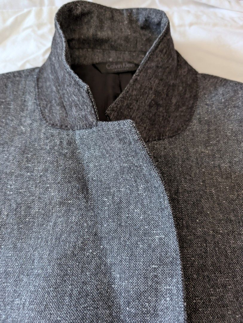 Calvin Klein Calvin Klein Collection Sport Jacket, Grey Tweed 40R Size 40R - 8 Thumbnail