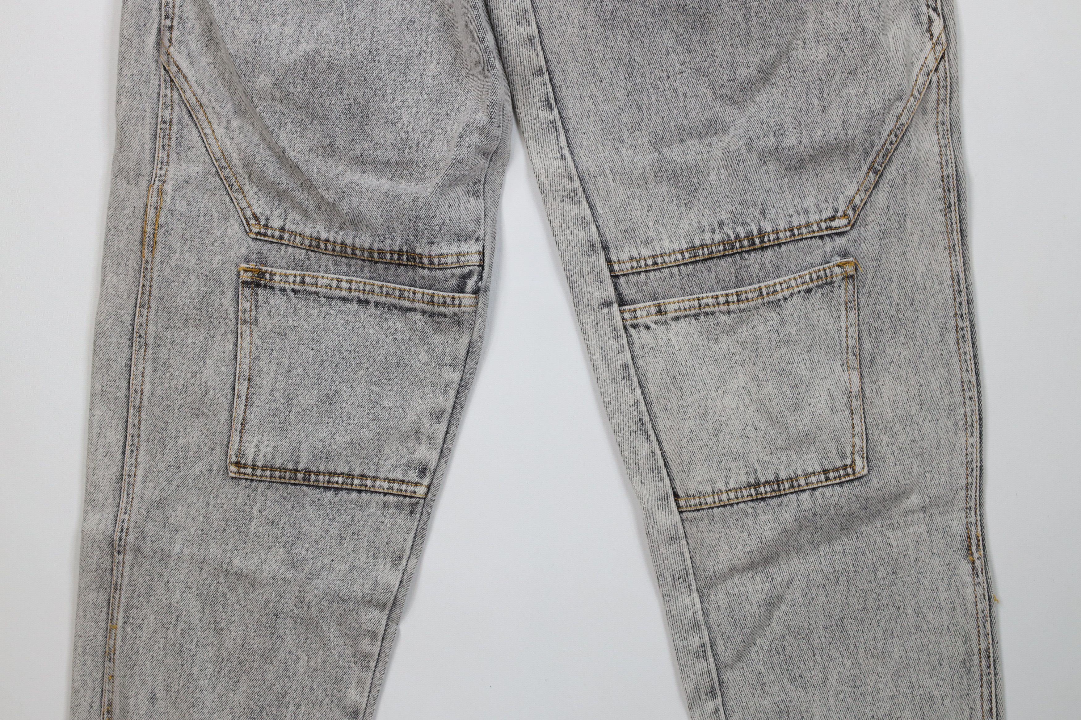 Vintage Vintage 80s 90s Streetwear Acid Wash Tapered Leg Cargo Jeans Size US 30 / EU 46 - 3 Thumbnail