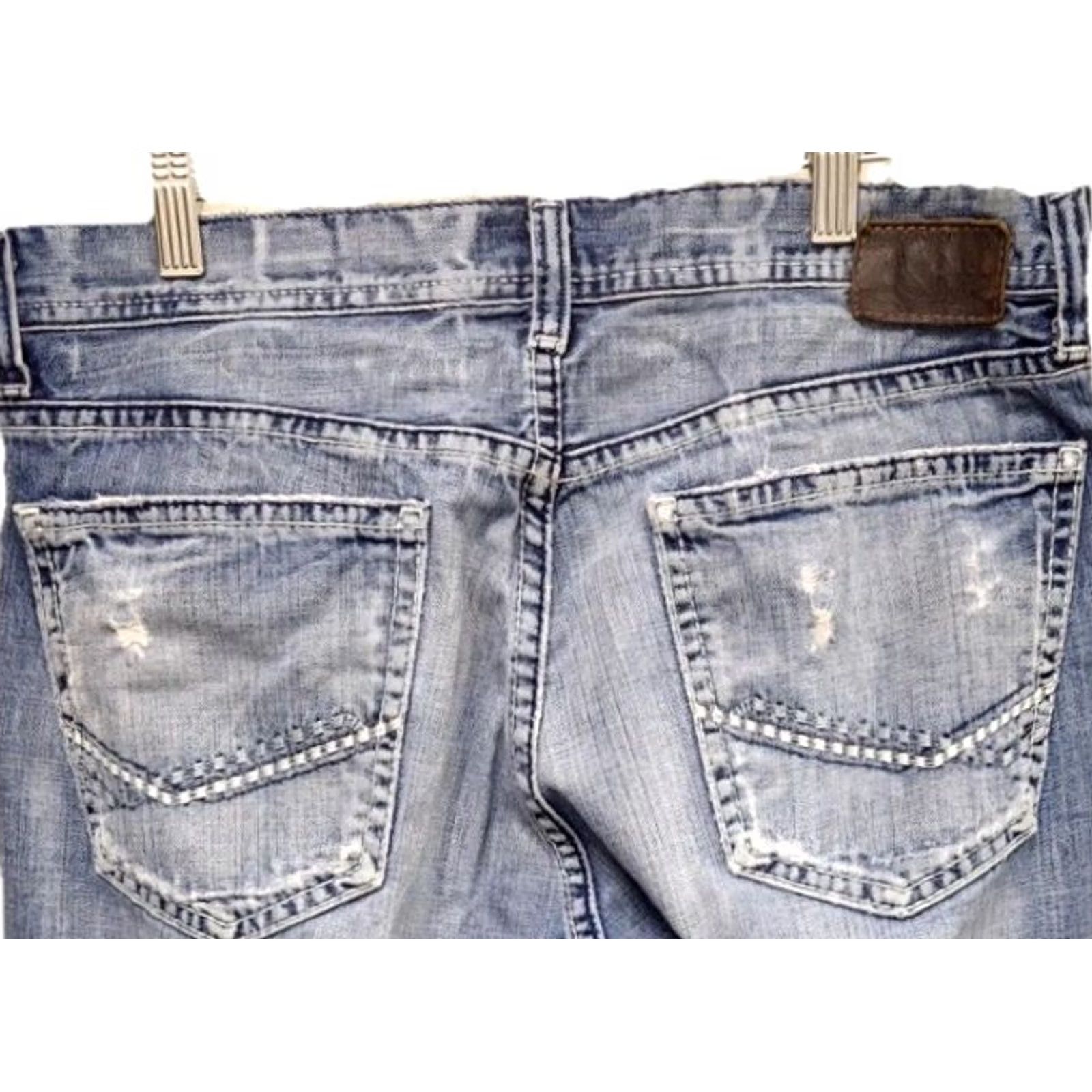 BKE BKE Women’s Jeans Bootcut Distressed Light Wash 12 Blue Women Mens Girls? Size 24" / US 00 / IT 34 - 5 Thumbnail