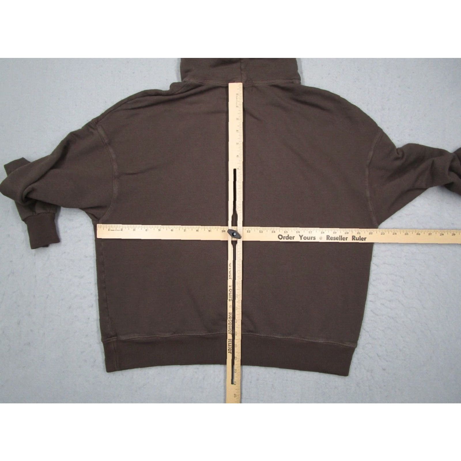 MONROW VINTAGE Monrow Hoodie Womens Medium Pullover Brown Cotton Blend Fleece Kangaroo Pocket Casual Outdoor Made in USA Size M / US 6-8 / IT 42-44 - 5 Thumbnail