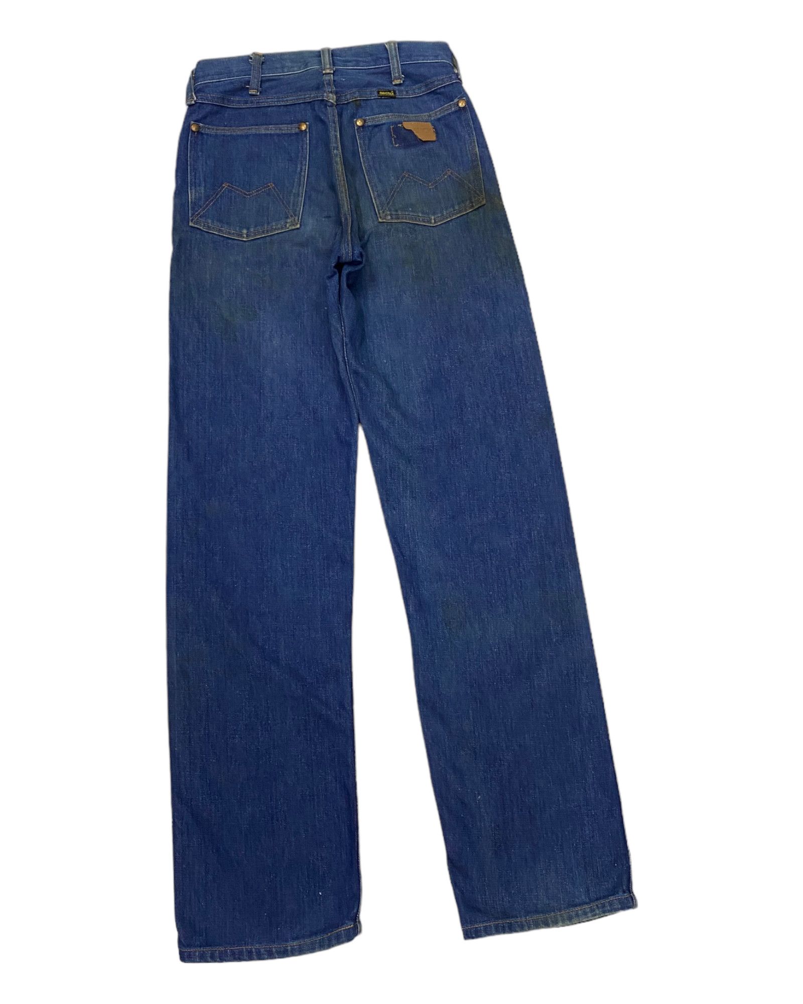 Vintage Vintage Maverick Scovill Zipper USA Distress Denim Jeans Size US 28 / EU 44 - 4 Thumbnail