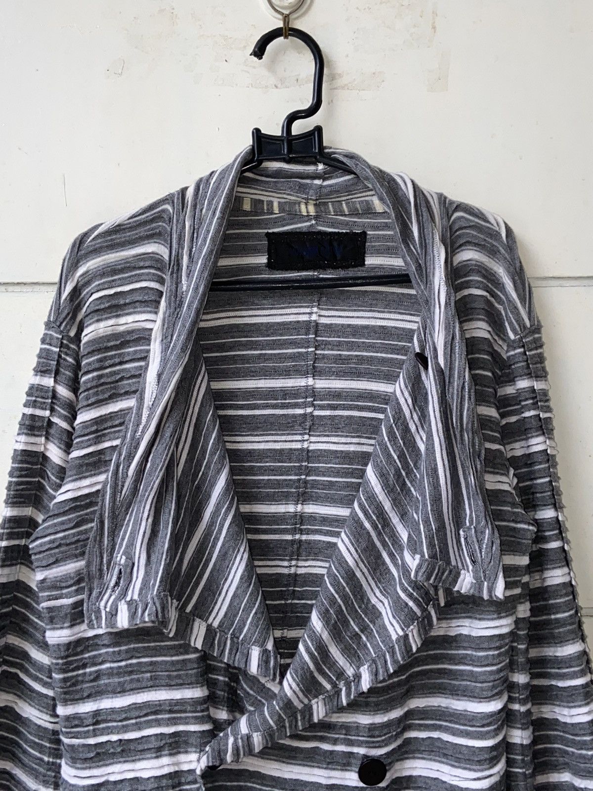 5351 POUR LES HOMMES KOHSHIN SATOH Grey Blazer Cardigan Size US S / EU 44-46 / 1 - 3 Thumbnail