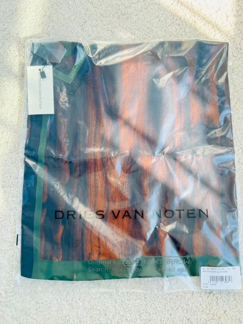Dries Van Noten Dries Van Noten Wood-Grain Pattern Color-Blocked Scarf Size ONE SIZE - 5 Thumbnail