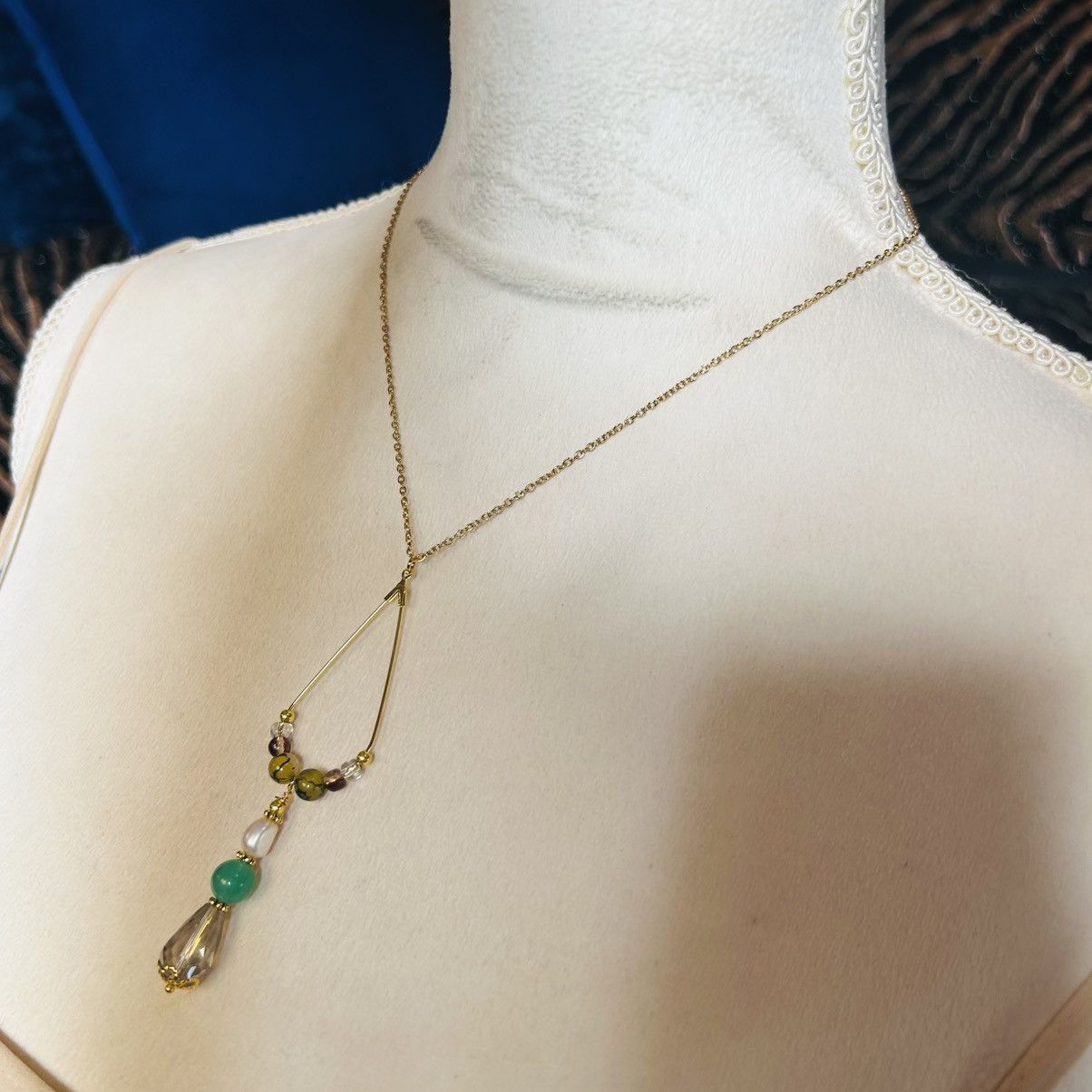 Handmade Handcrafted vintage bead changeable charm pendant necklace Size ONE SIZE - 3 Thumbnail