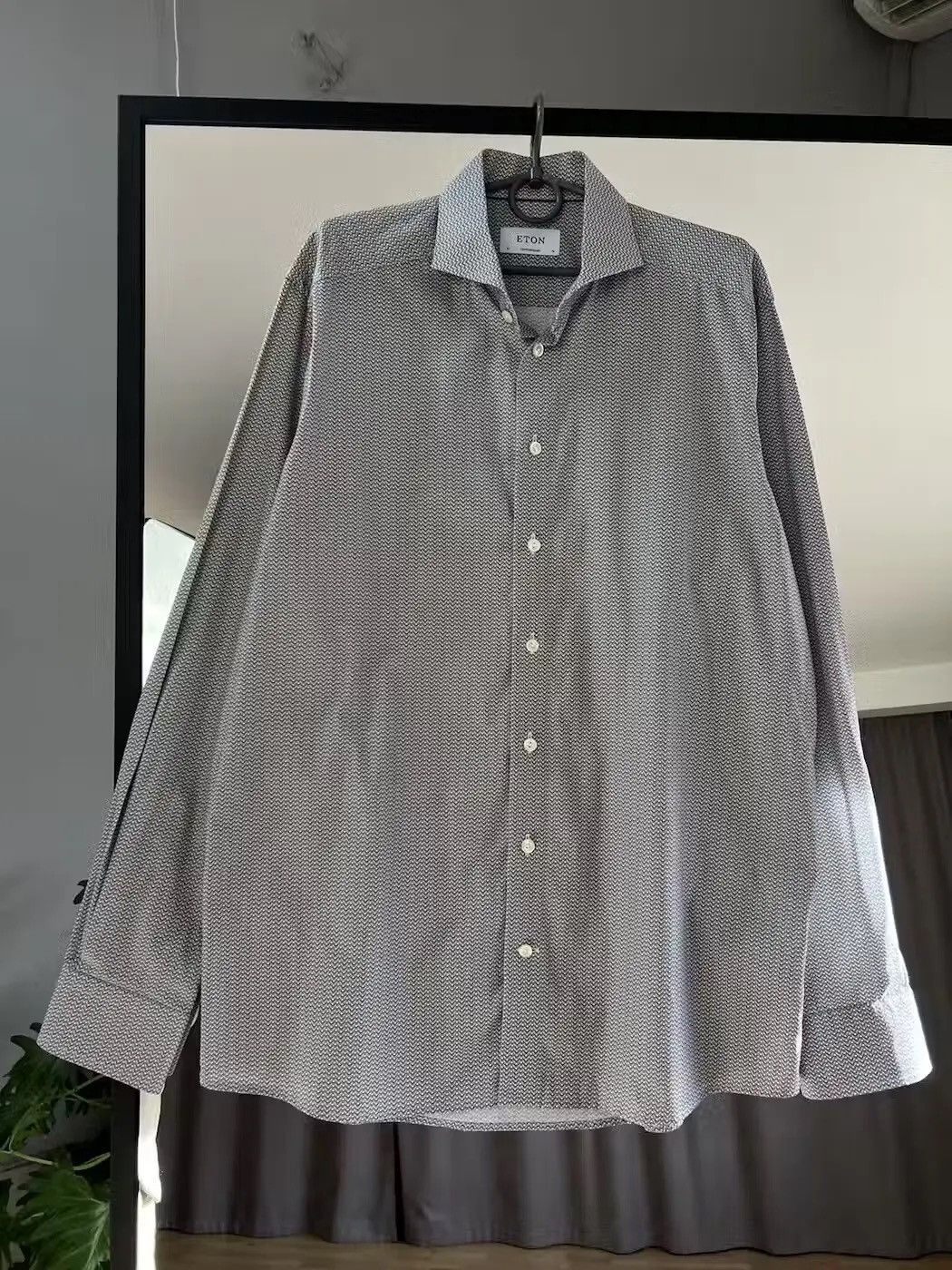 Designer × Eton Vintage Y2K Eton White Shirt Formal Long Sleeve Luxury shirt Size US L / EU 52-54 / 3 - 1 Thumbnail