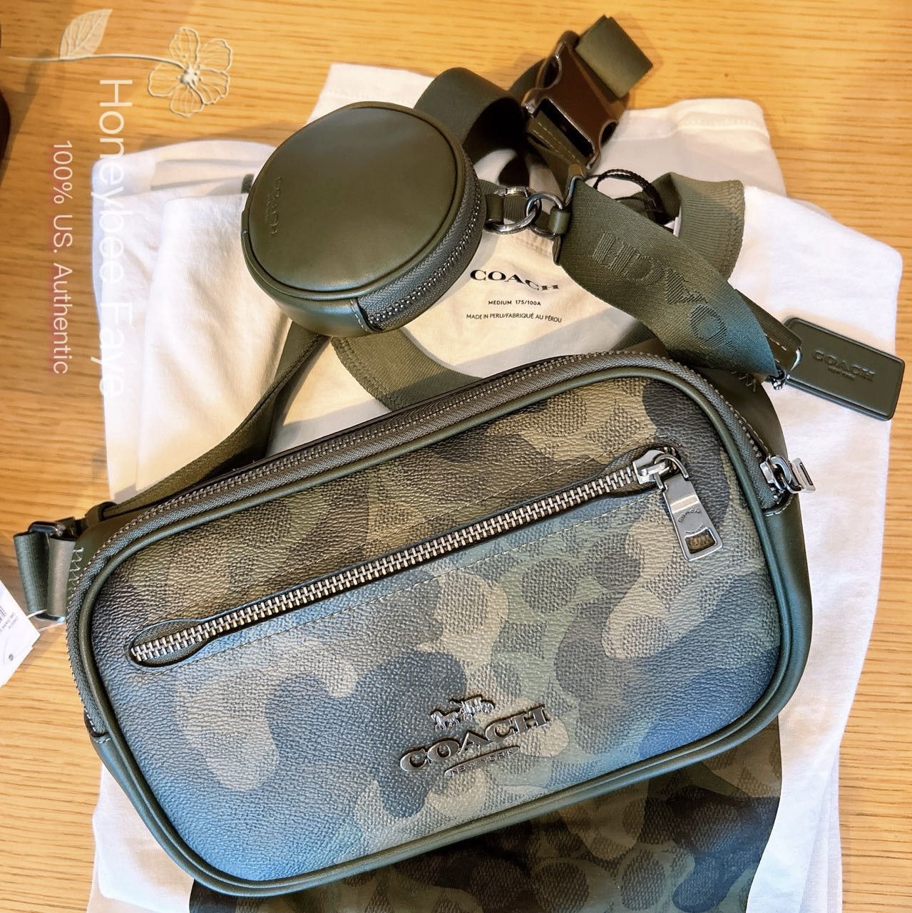 Coach Elias Belt Bag In Signature Camo Print CW314 Size ONE SIZE - 1 Thumbnail