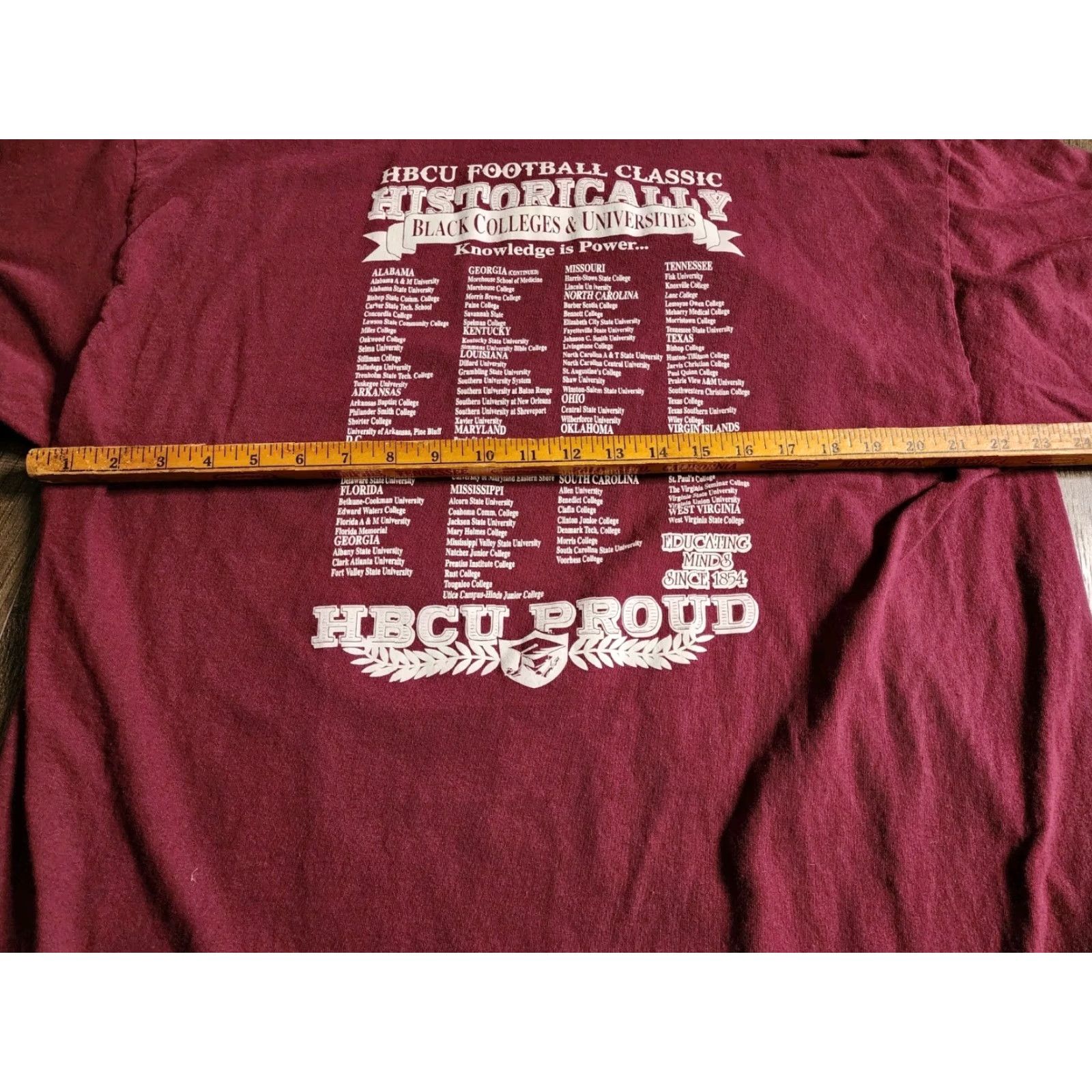 Gildan Mens 2XL HBCU Football 2018 Florida Classic T Shirt Double Sided Size US XXL / EU 58 / 5 - 3 Thumbnail