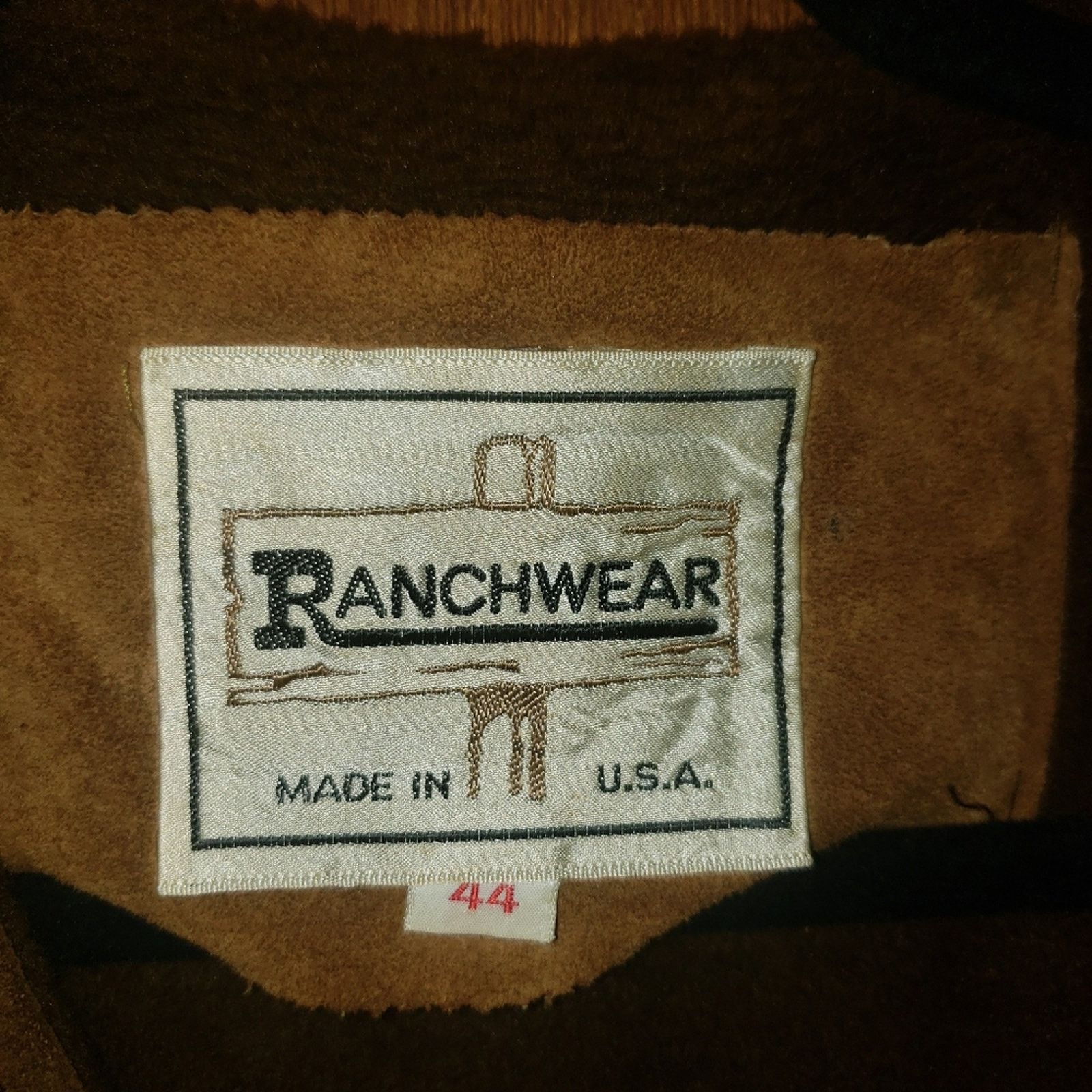 Other EUC Vintage Men's Ranchwear leather snap Western vest sz 44 Size US L / EU 52-54 / 3 - 4 Thumbnail