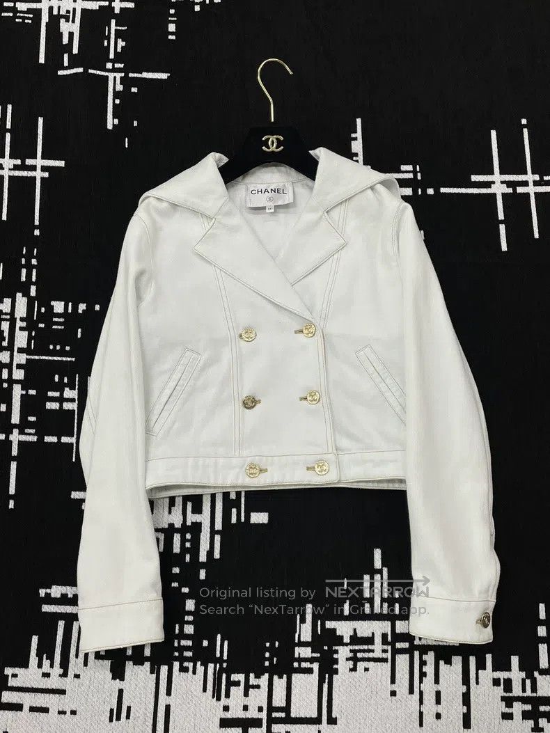 Chanel Chanel 24M beach series light blue denim jacket Size XXS / US 00 / IT 34 - 1 Thumbnail