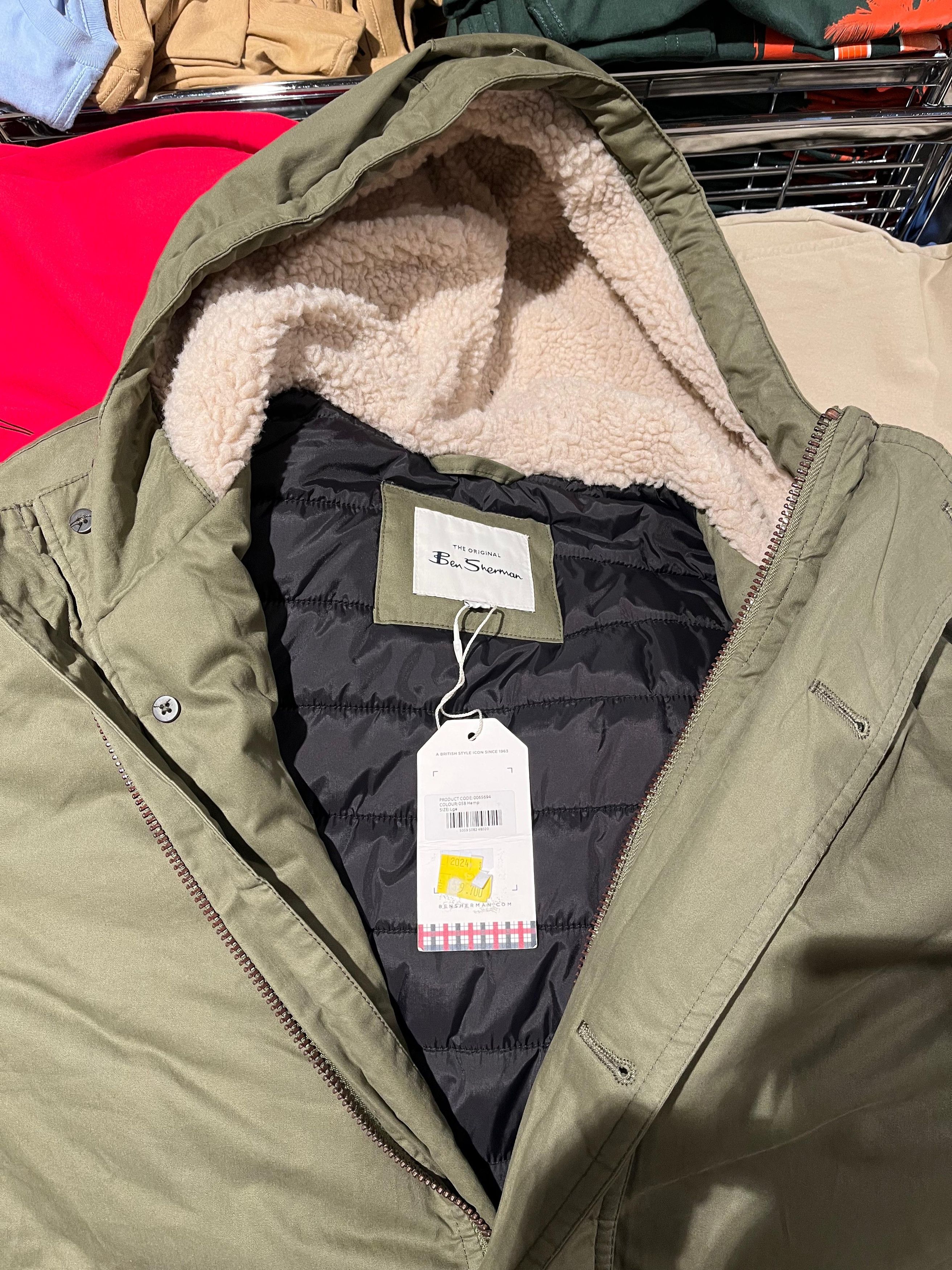 Ben Sherman Ben Sherman N3B Green Hemp Military Hemp Parka Jacket Size US XL / EU 56 / 4 - 8 Thumbnail