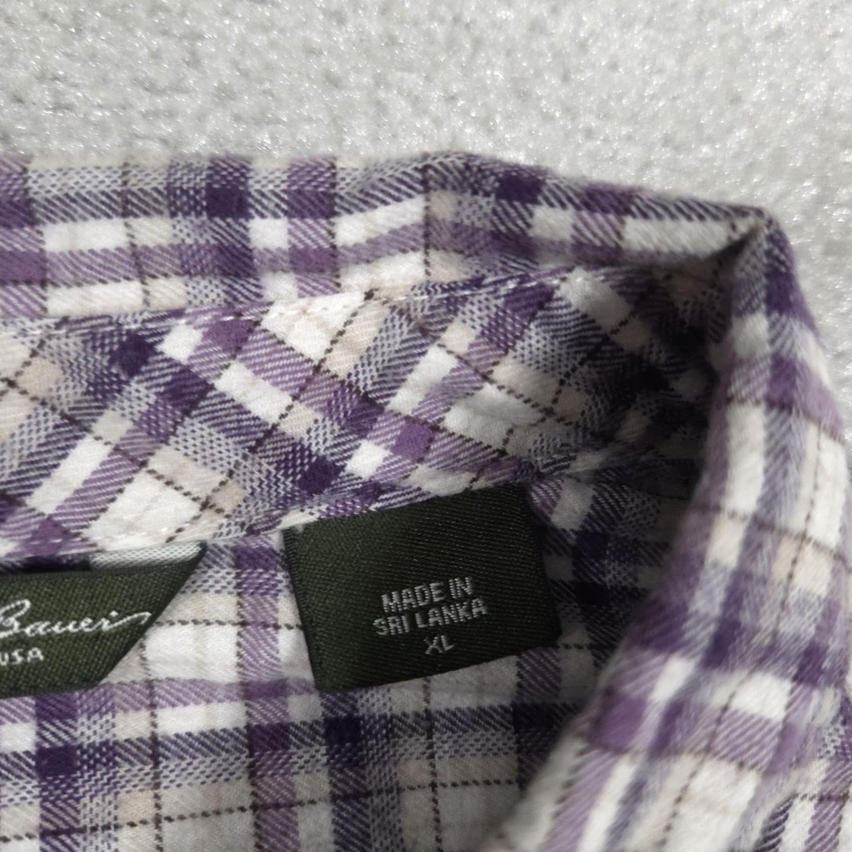 Eddie Bauer VINTAGE Eddie Bauer Shirt Womens XL Purple Plaid Button Front Long Sleeve Casual Outdoor Size XL / US 12-14 / IT 48-50 - 6 Thumbnail