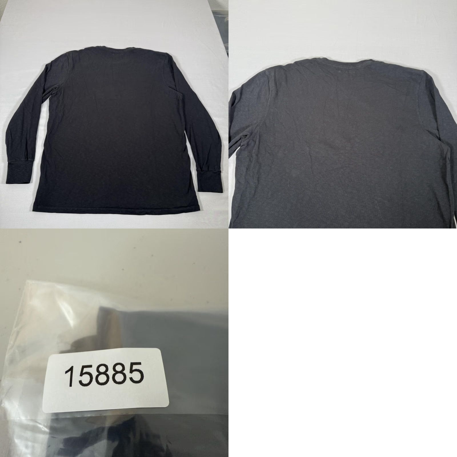 Vintage American Giant Shirt Mens XL Black Long Sleeve Crewneck 100% Cotton T-Shirt Workwear Size US XL / EU 56 / 4 - 8 Thumbnail