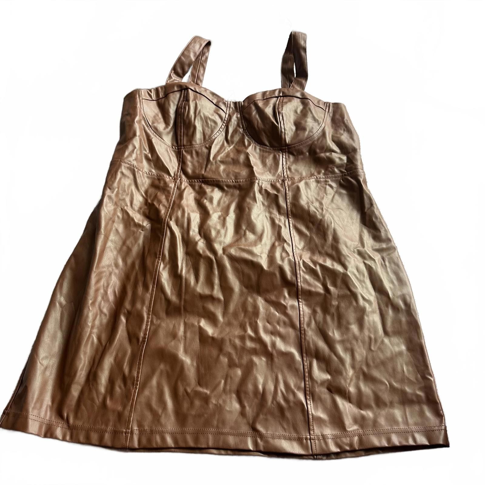 Designer New Day Women's Leather-Look Dress - XXL - Size XXL / US 16-18 / IT 52-54 - 1 Thumbnail