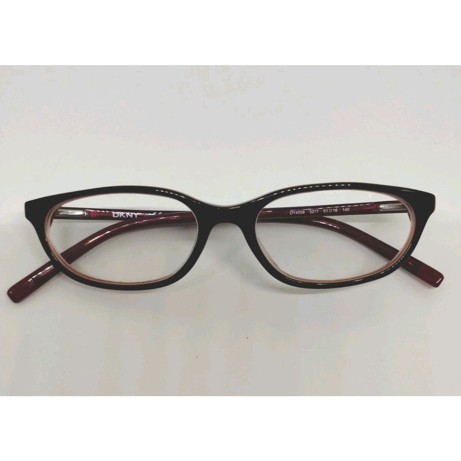DKNY DKNY DY4558 3277 Eyeglasses Frames Brown Red Round Cat Eye Size ONE SIZE - 1 Thumbnail