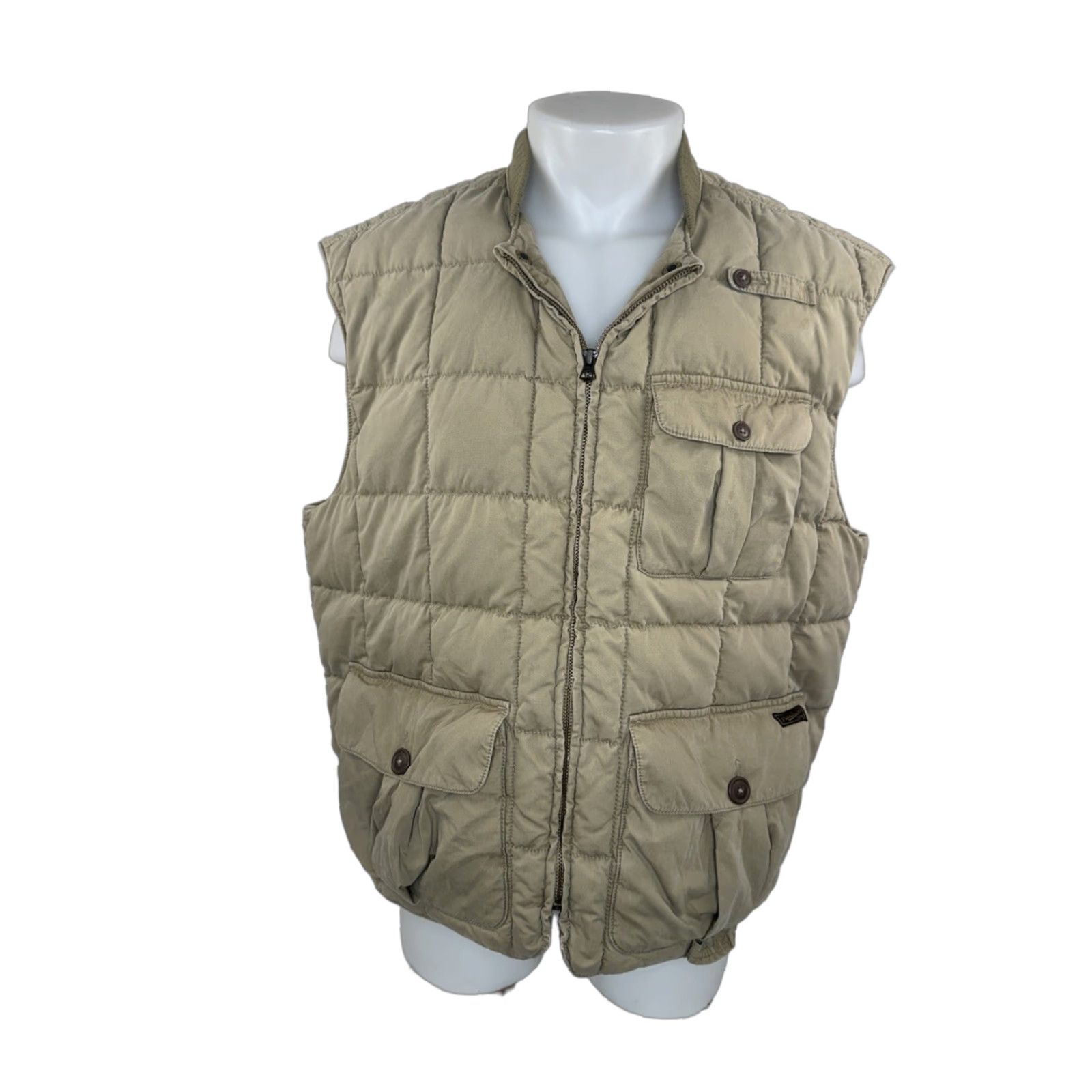 Polo Ralph Lauren VINTAGE Polo Ralph Lauren Vest Quilted Angling Fishing Ranch Hunting XL / XXL Khaki Greenish Beige 2XL Mens Quilted 90s Style Size US XXL / EU 58 / 5 - 1 Thumbnail