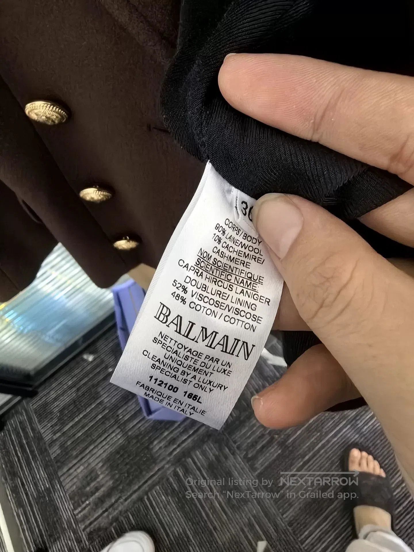 Balmain balmain deep brown double-breasted coat. Size US S / EU 44-46 / 1 - 4 Thumbnail