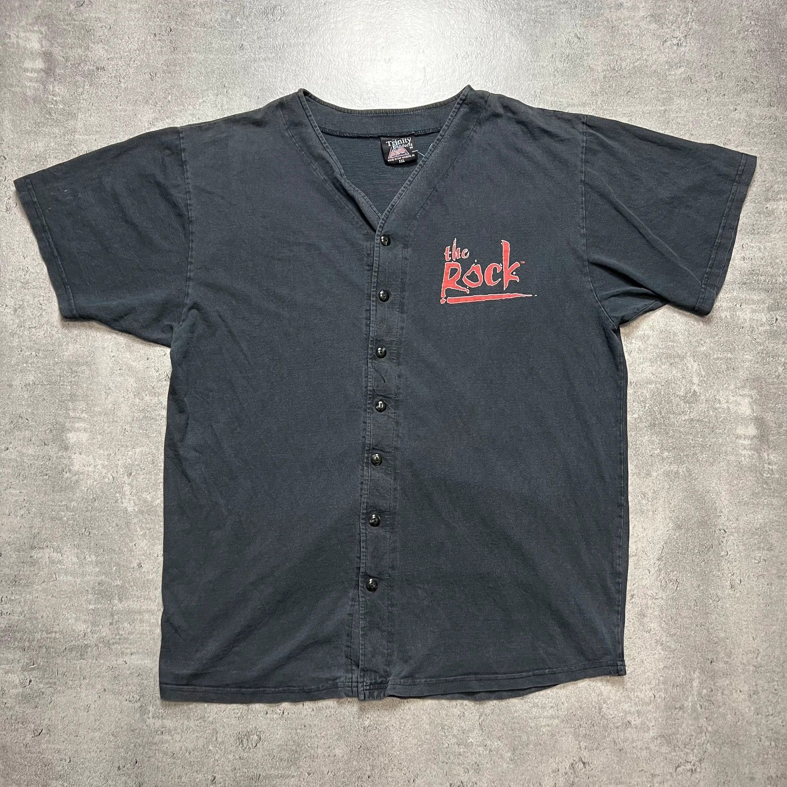 Vintage Vintage 2001 WWE the rock shirt wrestling Size US XXL / EU 58 / 5 - 4 Thumbnail