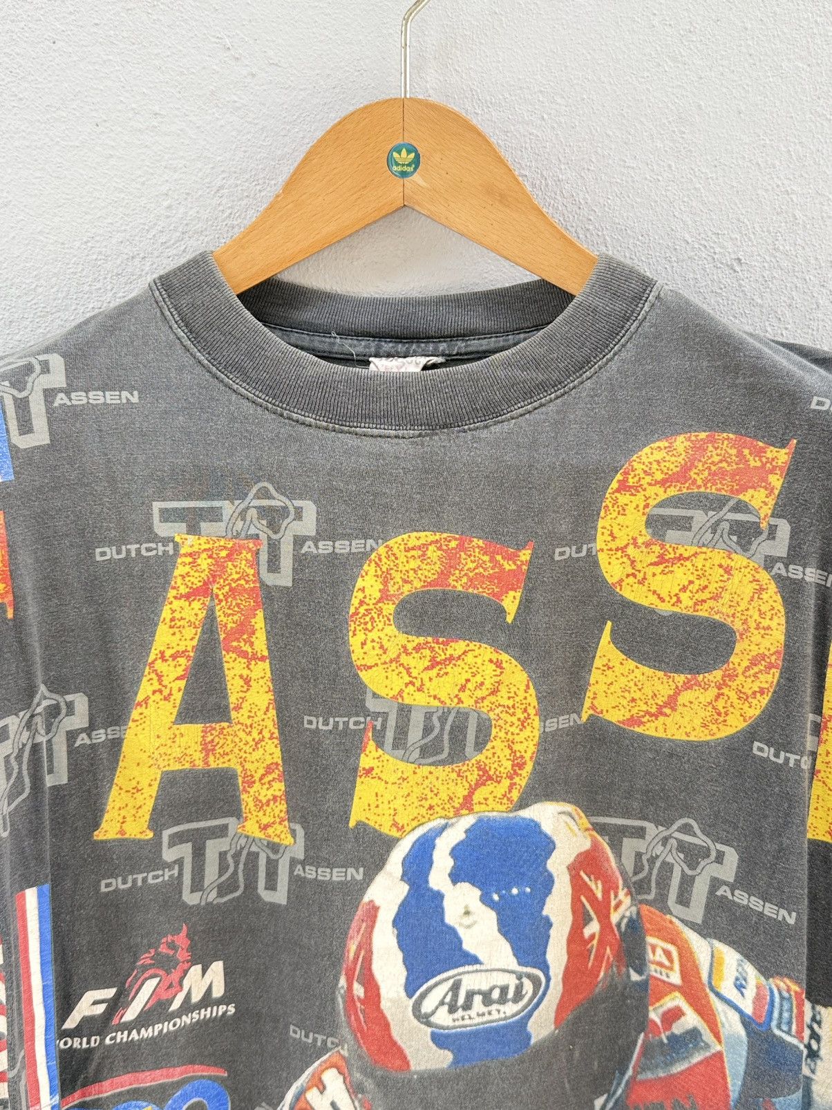 Marlboro Thrashed Vintage 90s Ovp TT Assen World Champion Rossi Arai Size US XL / EU 56 / 4 - 3 Thumbnail