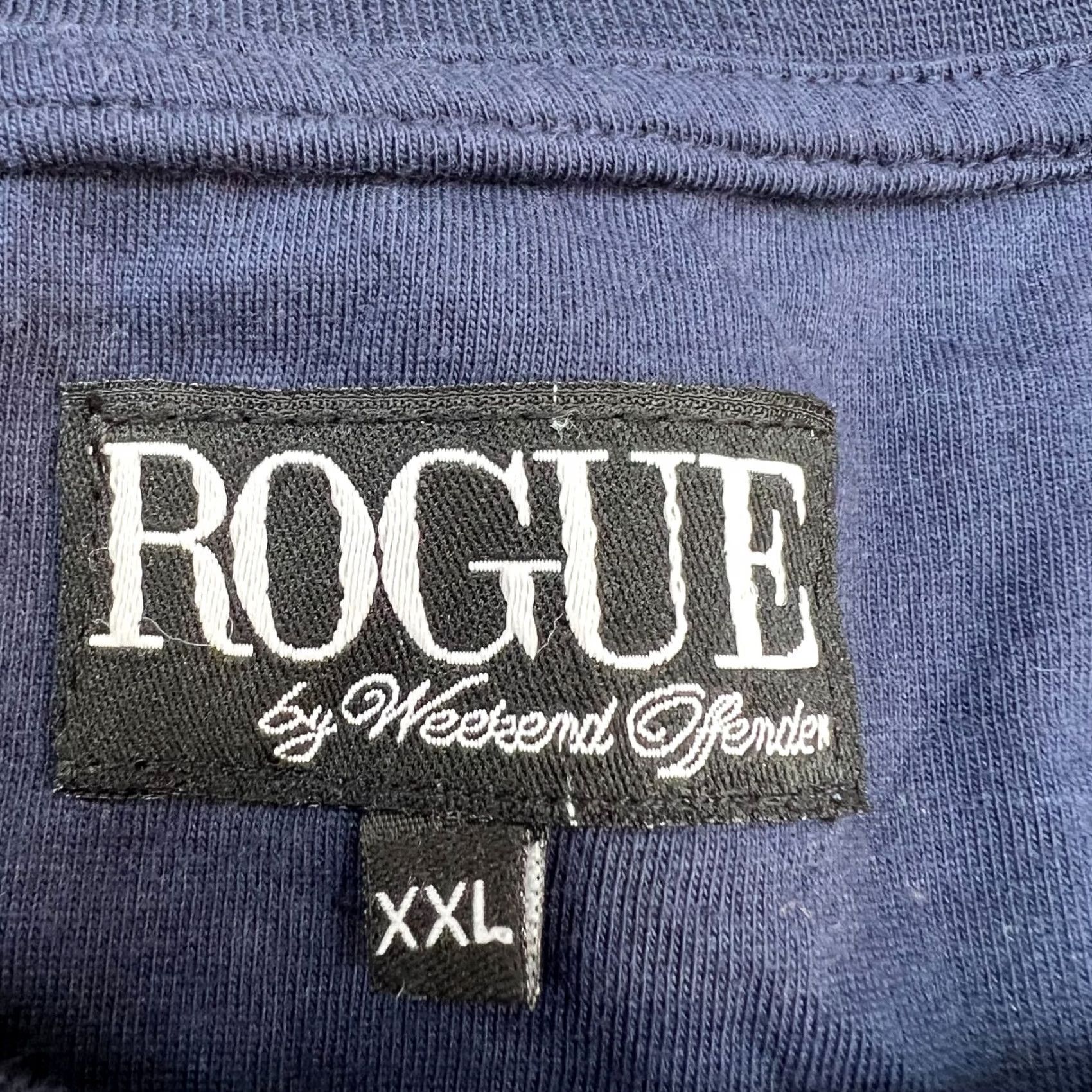 Weekend Offender Rogue Weekend Offender 2XL T-Shirt Mens Shirt Blue 24.5 Armpit 30 Length 1990s? Breaking Bad Style but keep exact words Size US XXL / EU 58 / 5 - 3 Thumbnail