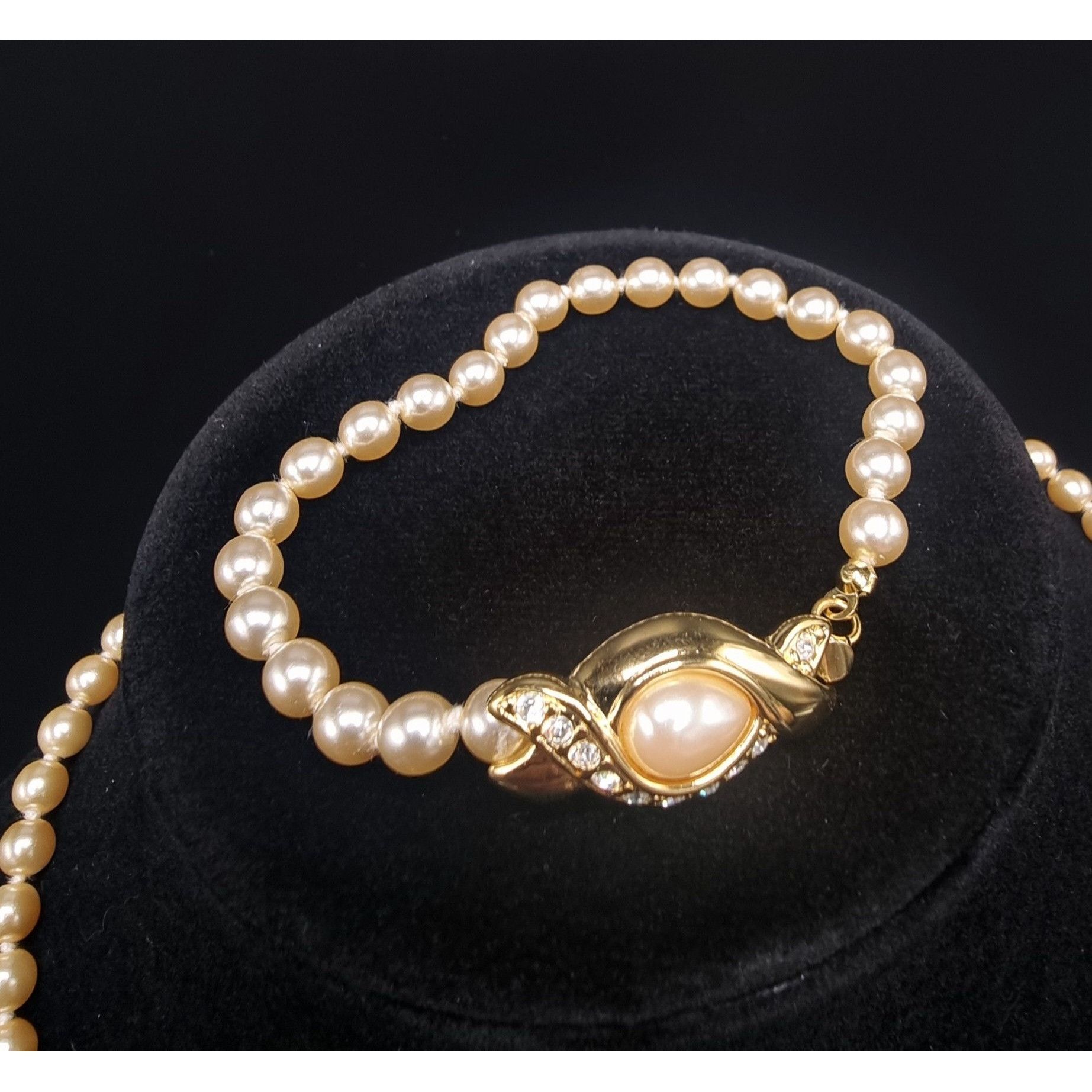 Vintage Vintage NOLAN MILLER 1990s Pearl Necklace & Bracelet Set Size ONE SIZE - 4 Thumbnail