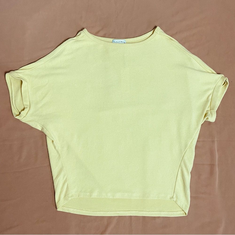Michael Stars NWT New $88 Michael Stars Ellie Elbow Sleeve Boat Neck Lime Size L / US 10 / IT 46 - 9 Thumbnail