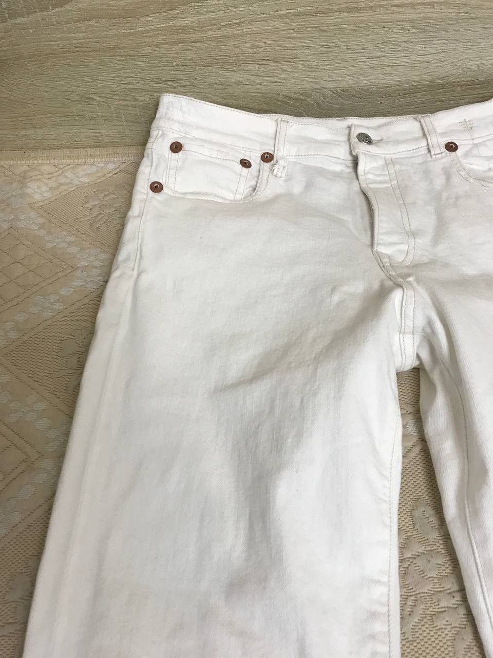 R13 🔥 R13 SS25 Romeo Jean Aerin White Stretch Denim Pants Jeans Size 28" / US 6 / IT 42 - 14 Thumbnail