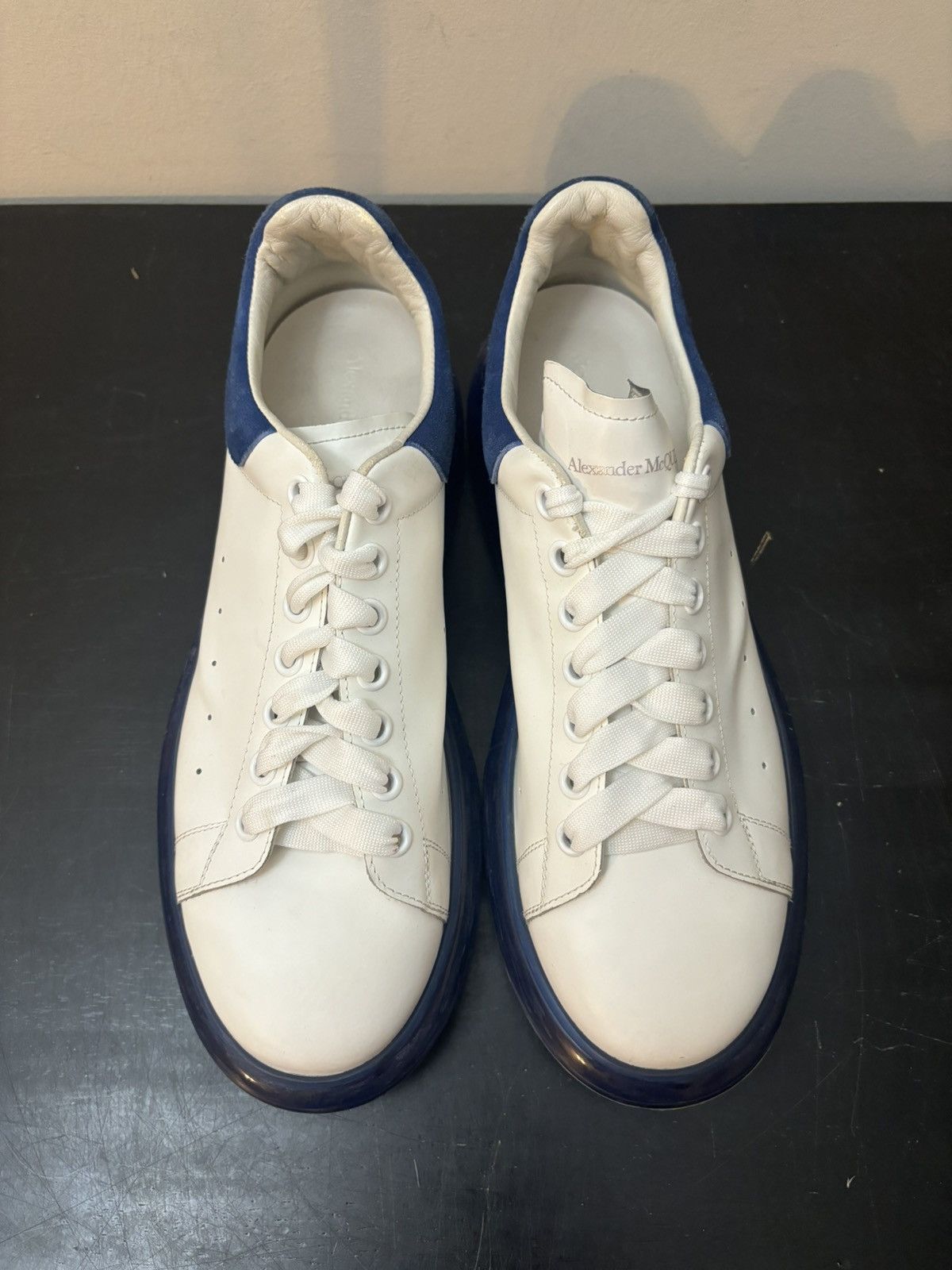 Alexander McQueen Alexander McQueen Oversized Leather Sneakers Blue Bubble Size US 11 / EU 44 - 2 Thumbnail
