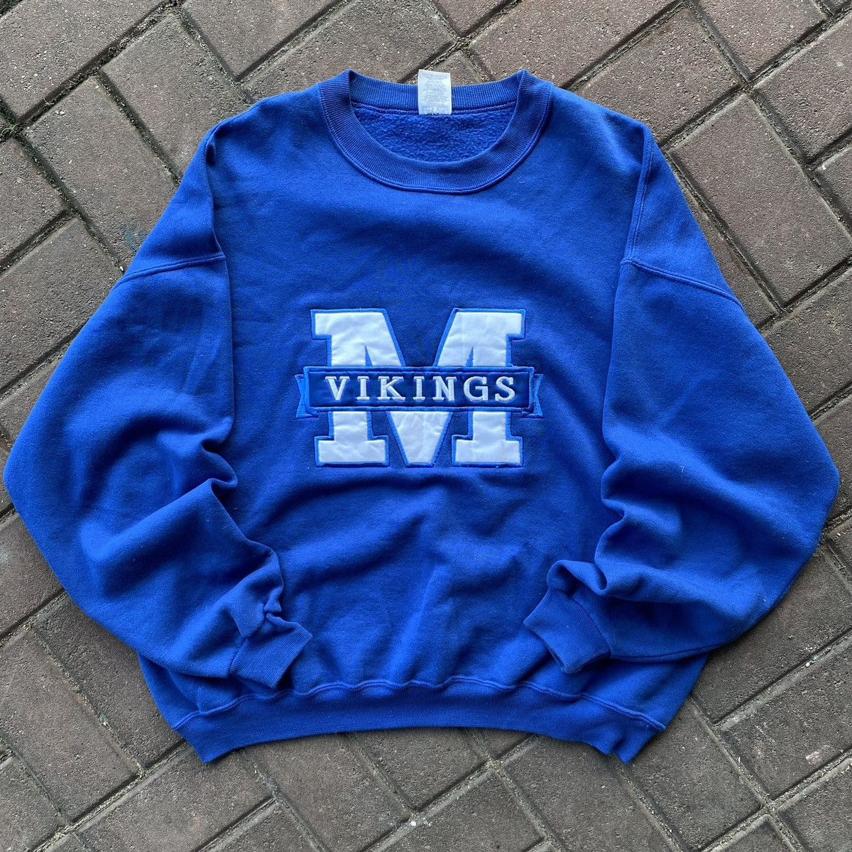 Jerzees × NFL × Vintage VINTAGE Y2K JERZEES MINNESOTA VIKINGS NFL SWEATSHIRT Size US XL / EU 56 / 4 - 1 Thumbnail