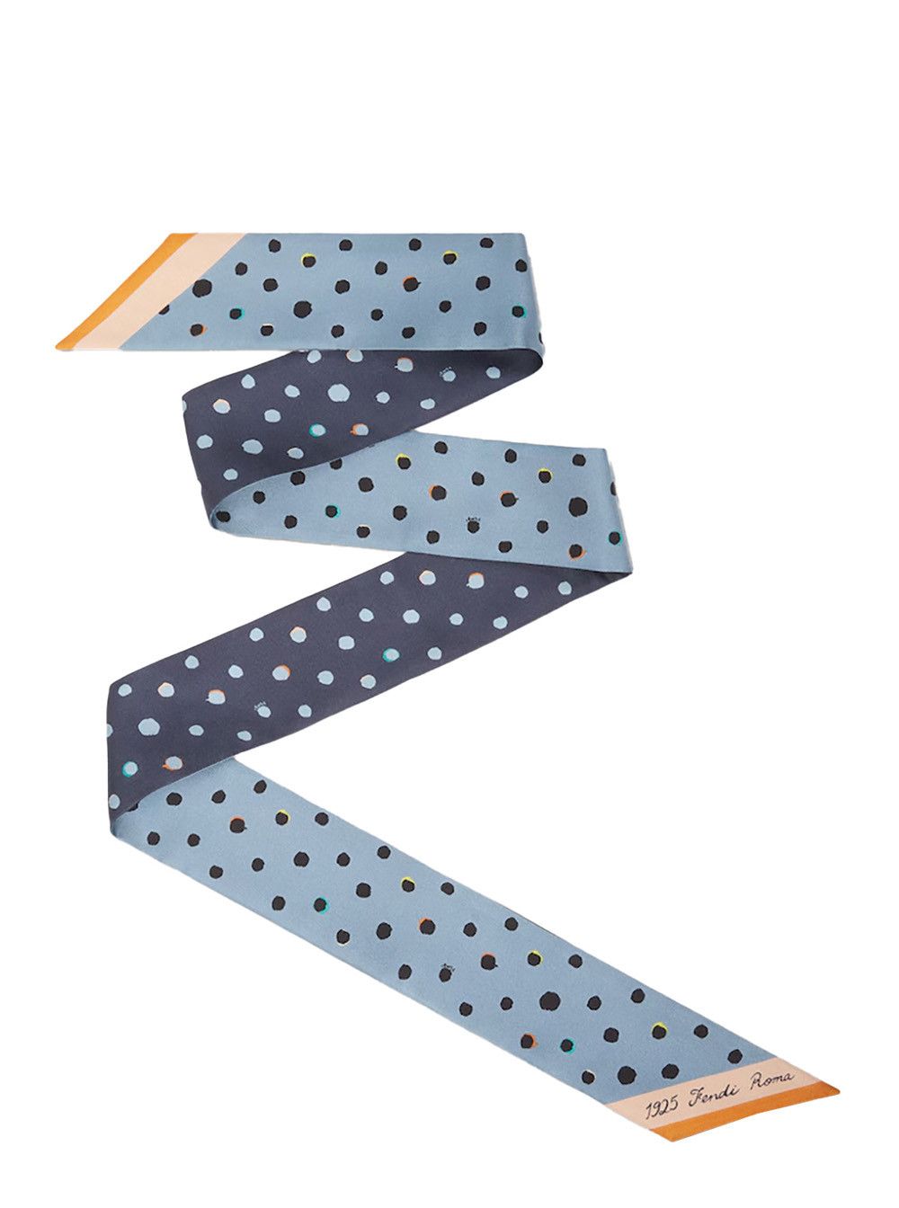Fendi Multicolor scarf with Polka Dot motif All-Over in Silk for Women Size ONE SIZE - 1 Thumbnail