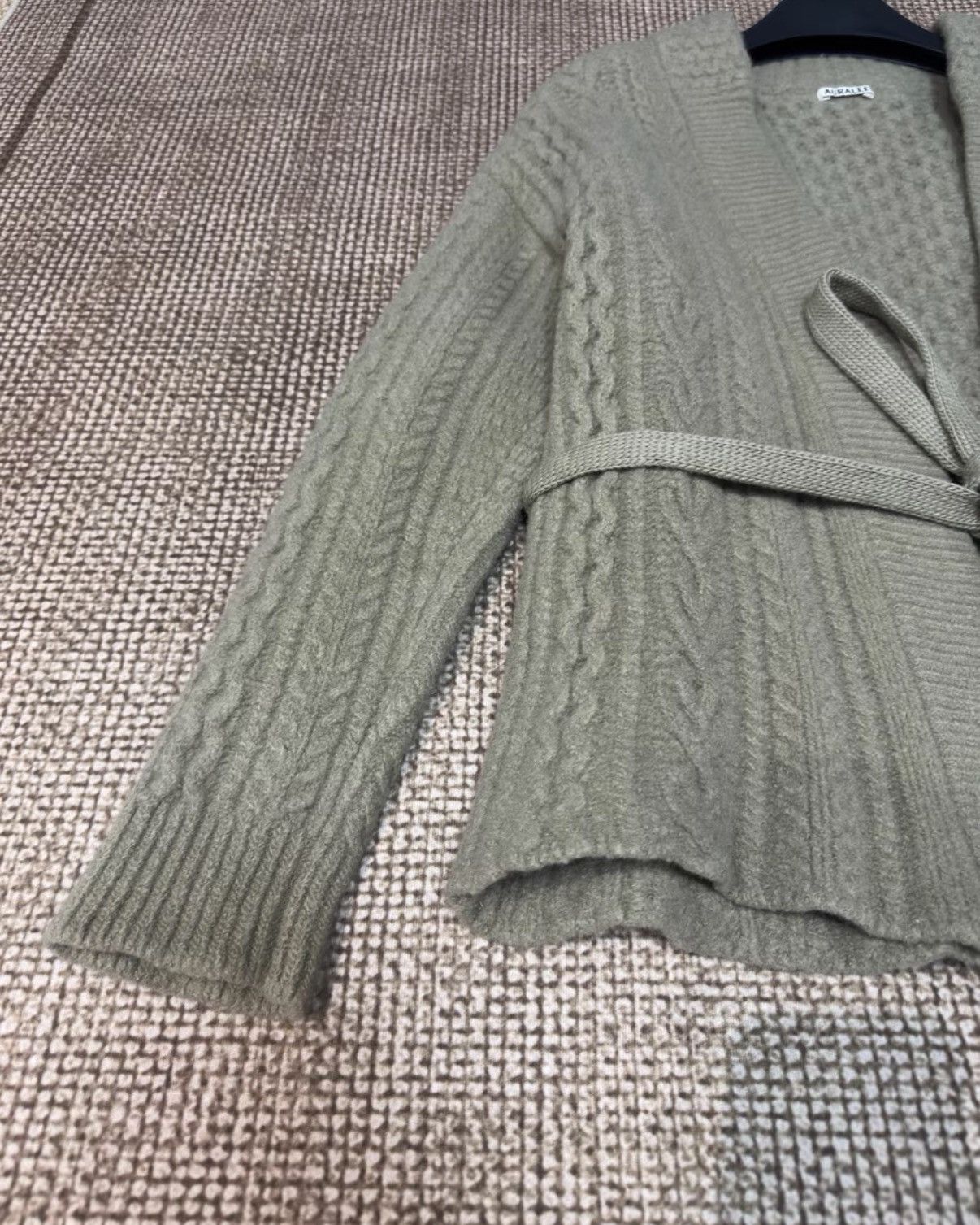 Auralee AURALEE Wool Cable Knit Cardigan | Heavyweight Knit K23 Size US L / EU 52-54 / 3 - 2 Thumbnail