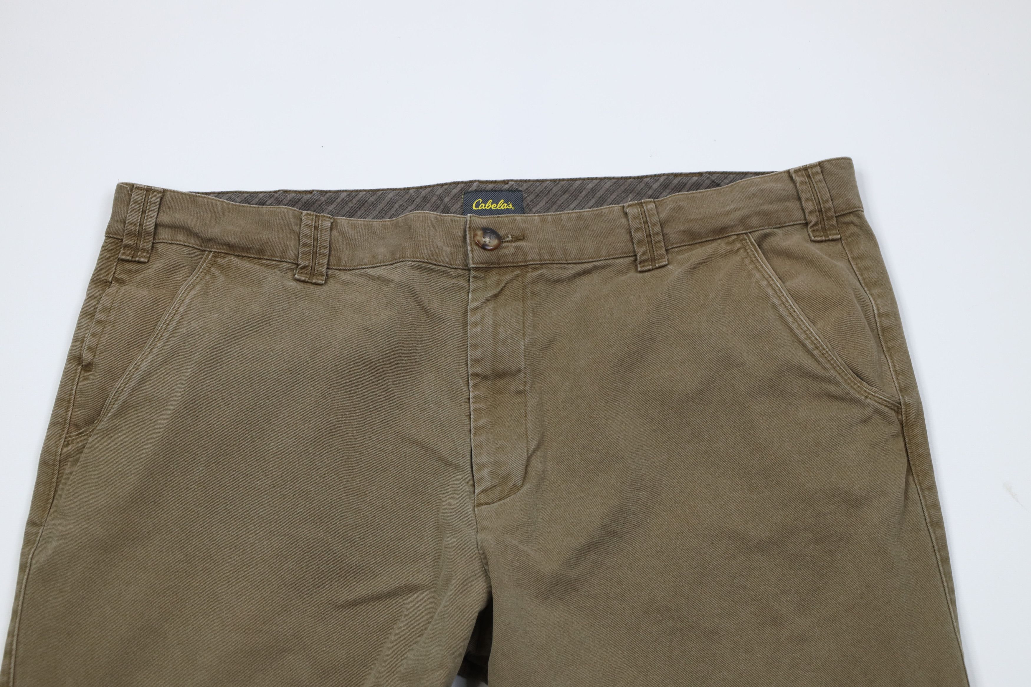 Cabelas Vintage Cabelas Relaxed Fit Wide Leg Pants Breen Cotton Size US 40 / EU 56 - 2 Thumbnail
