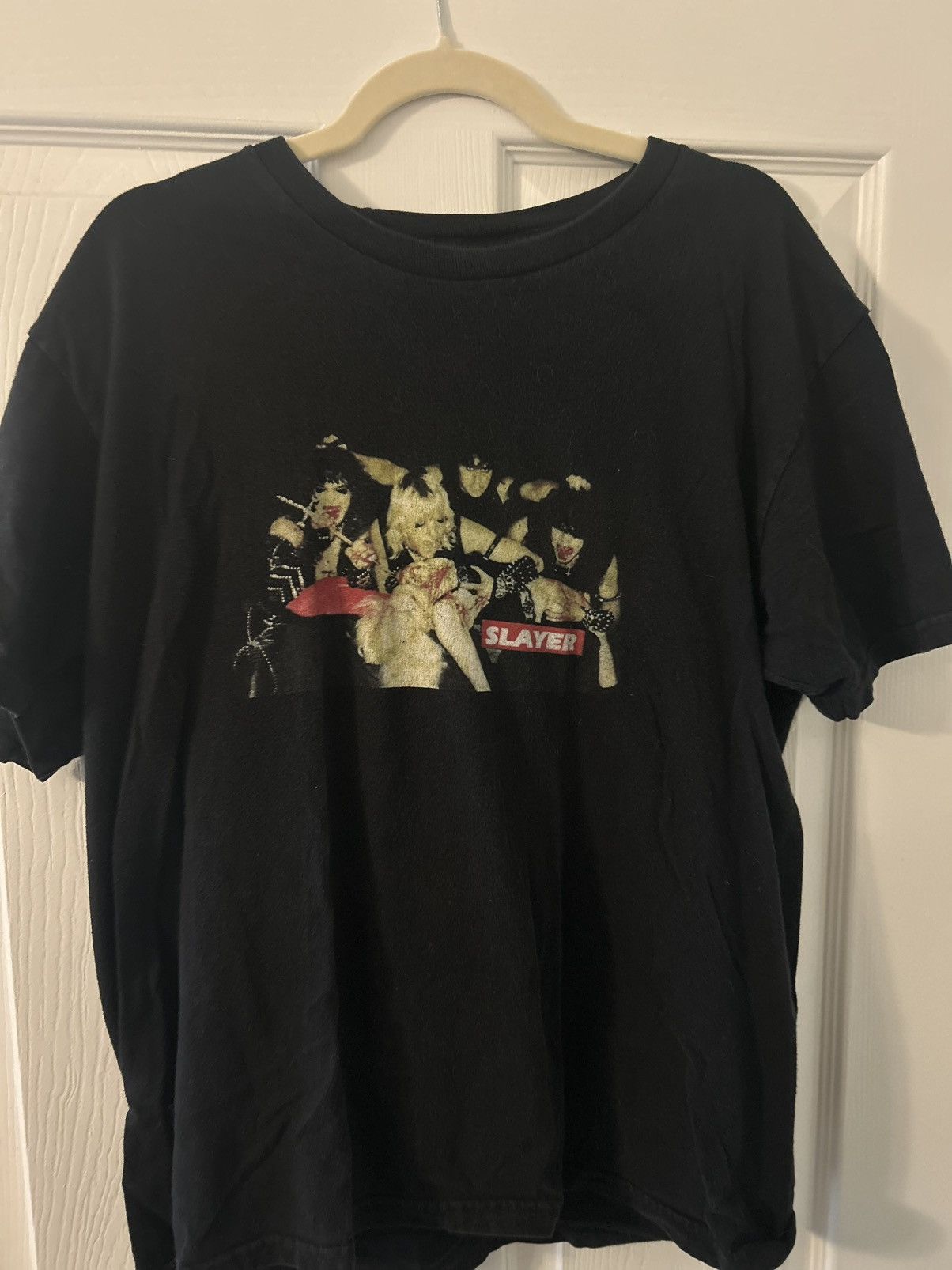 Supreme Slayer x Supreme Tee Shirt (Black) Size US L / EU 52-54 / 3 - 1 Thumbnail
